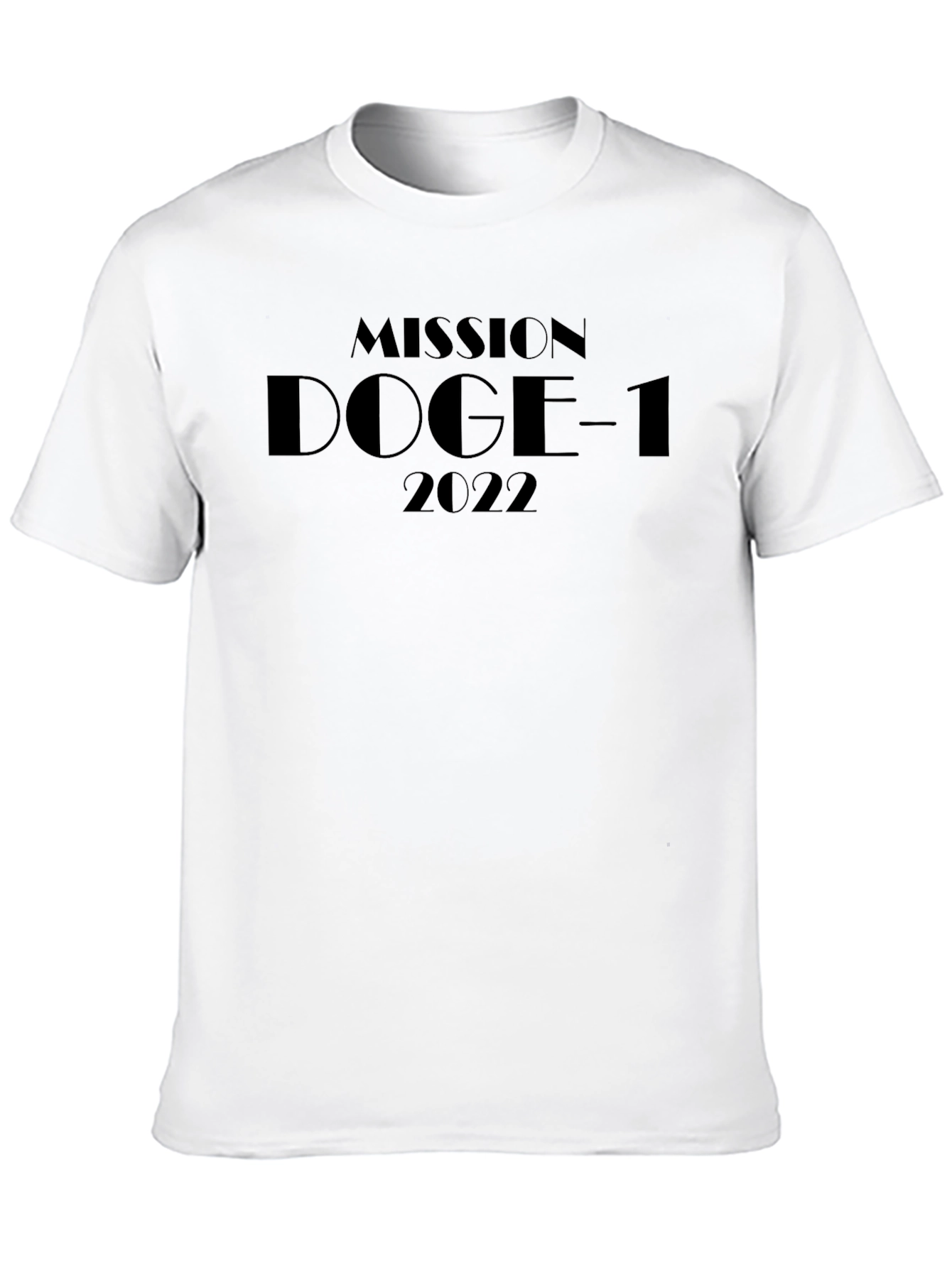 Mission DOGE-1 2022 T-Shirt Black Cotton Tee
