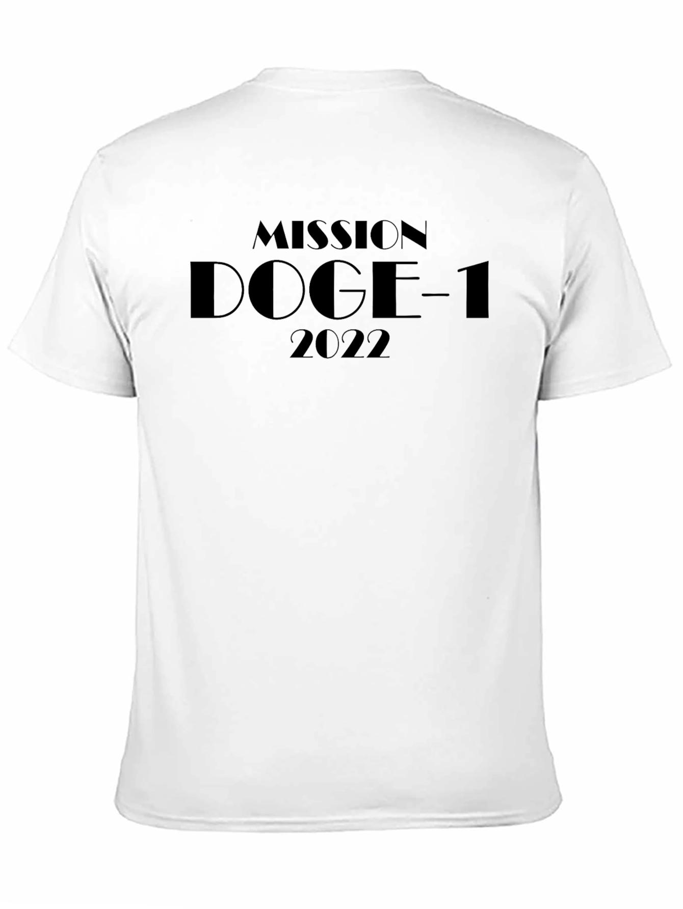 Mission DOGE-1 2022 T-Shirt Black Cotton Tee