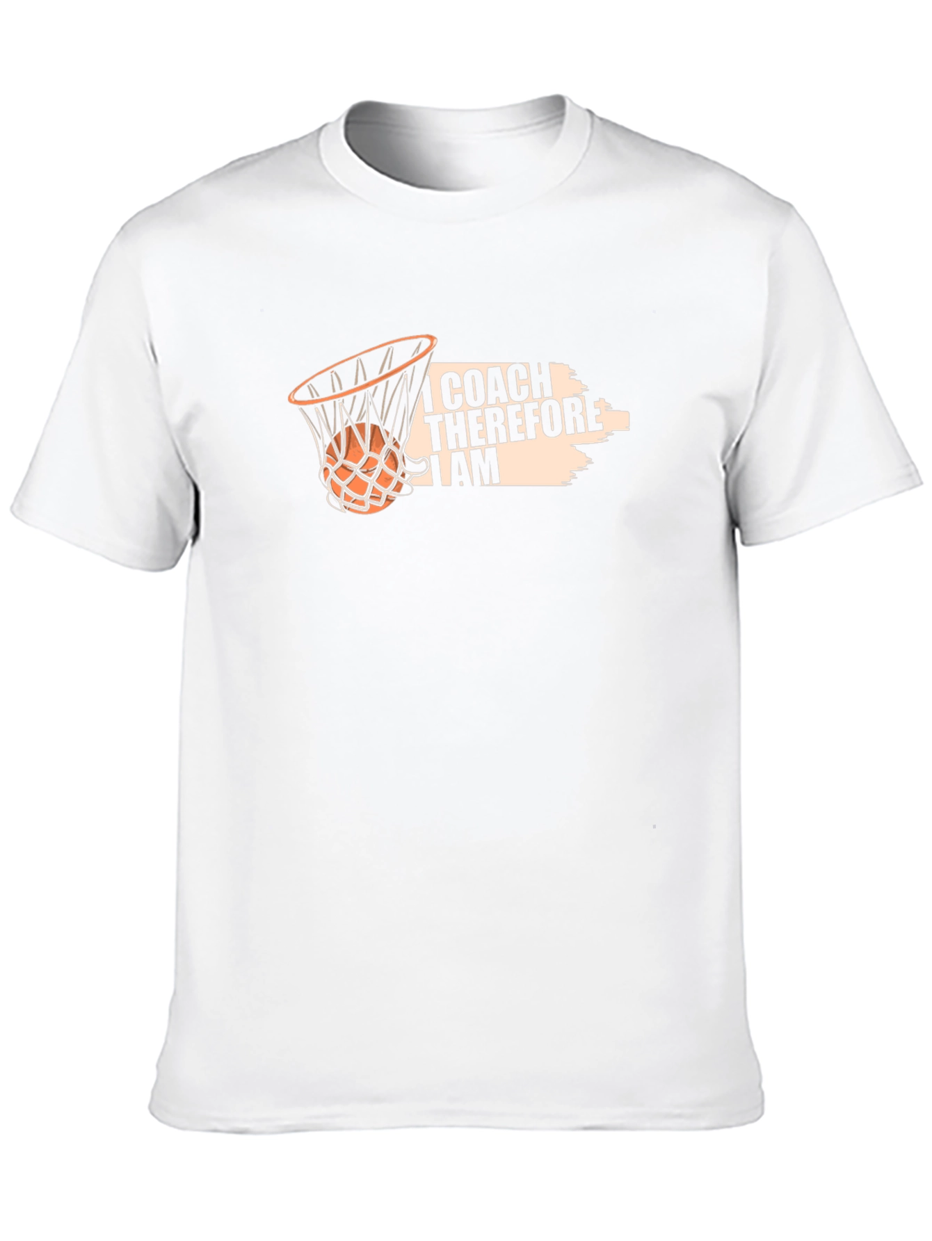 Coach Basketball T-Shirt: I Coach Therefore I Am