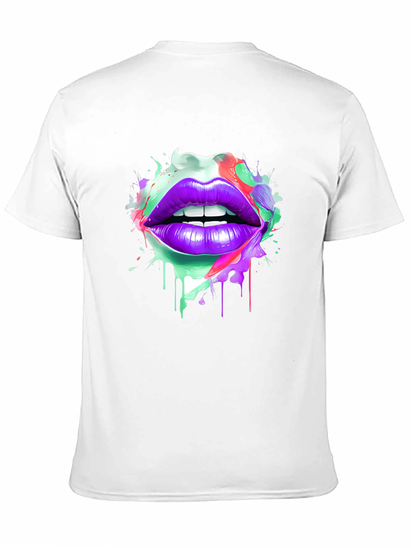 Colorful Lips Graphic T-Shirt