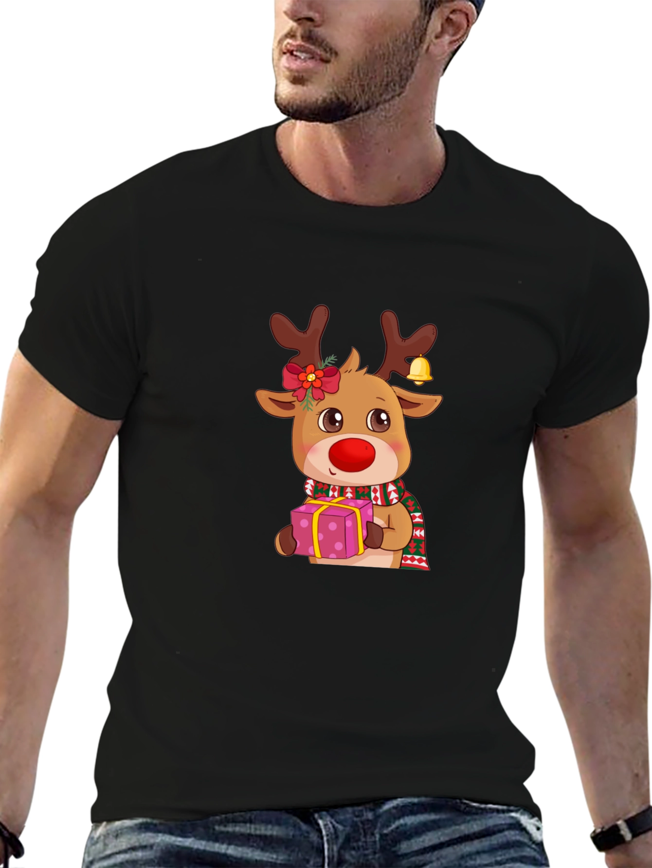 Christmas Reindeer Graphic Tee