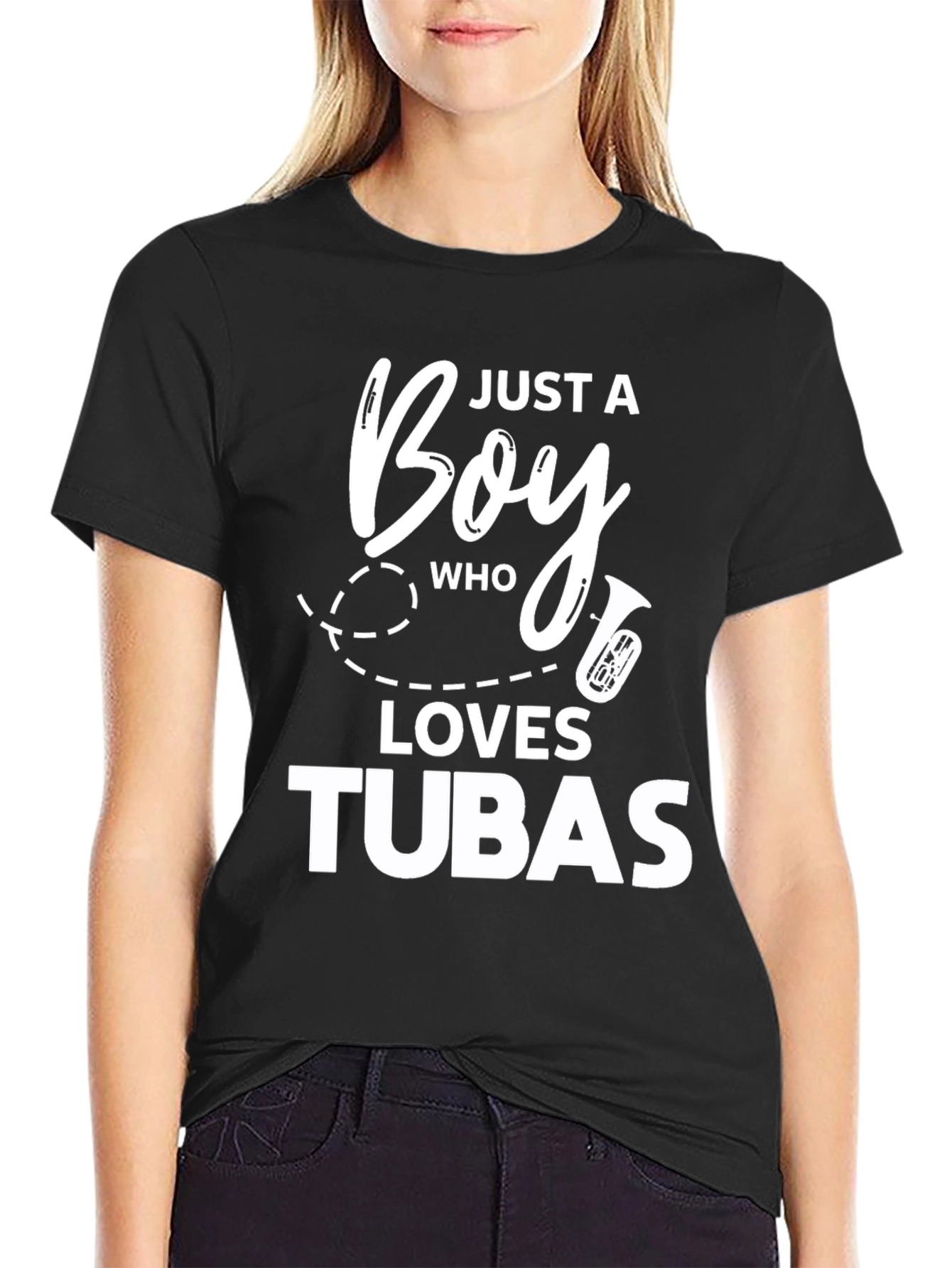 Just A Boy Who Loves Tubas - Graphic Tee