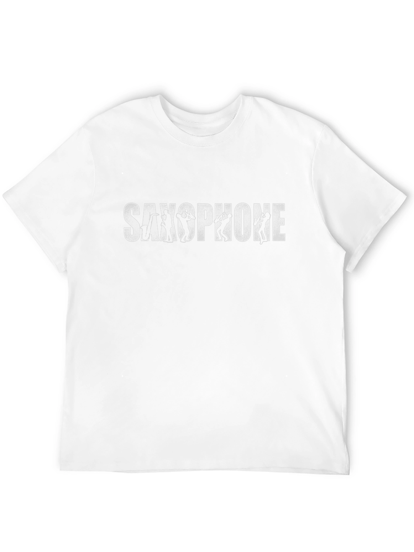 Saxophone Player Silhouette Black T-Shirt