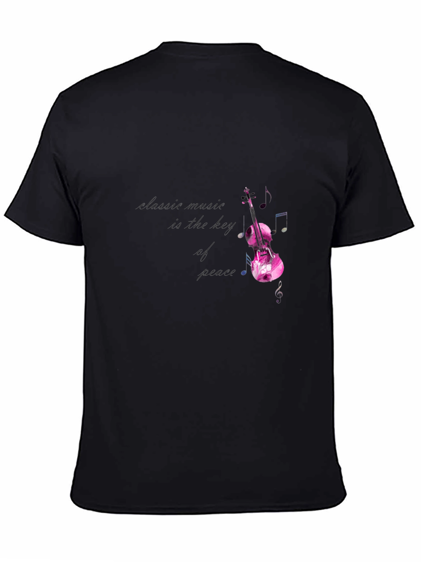 Classic Music Violin Graphic T-Shirt