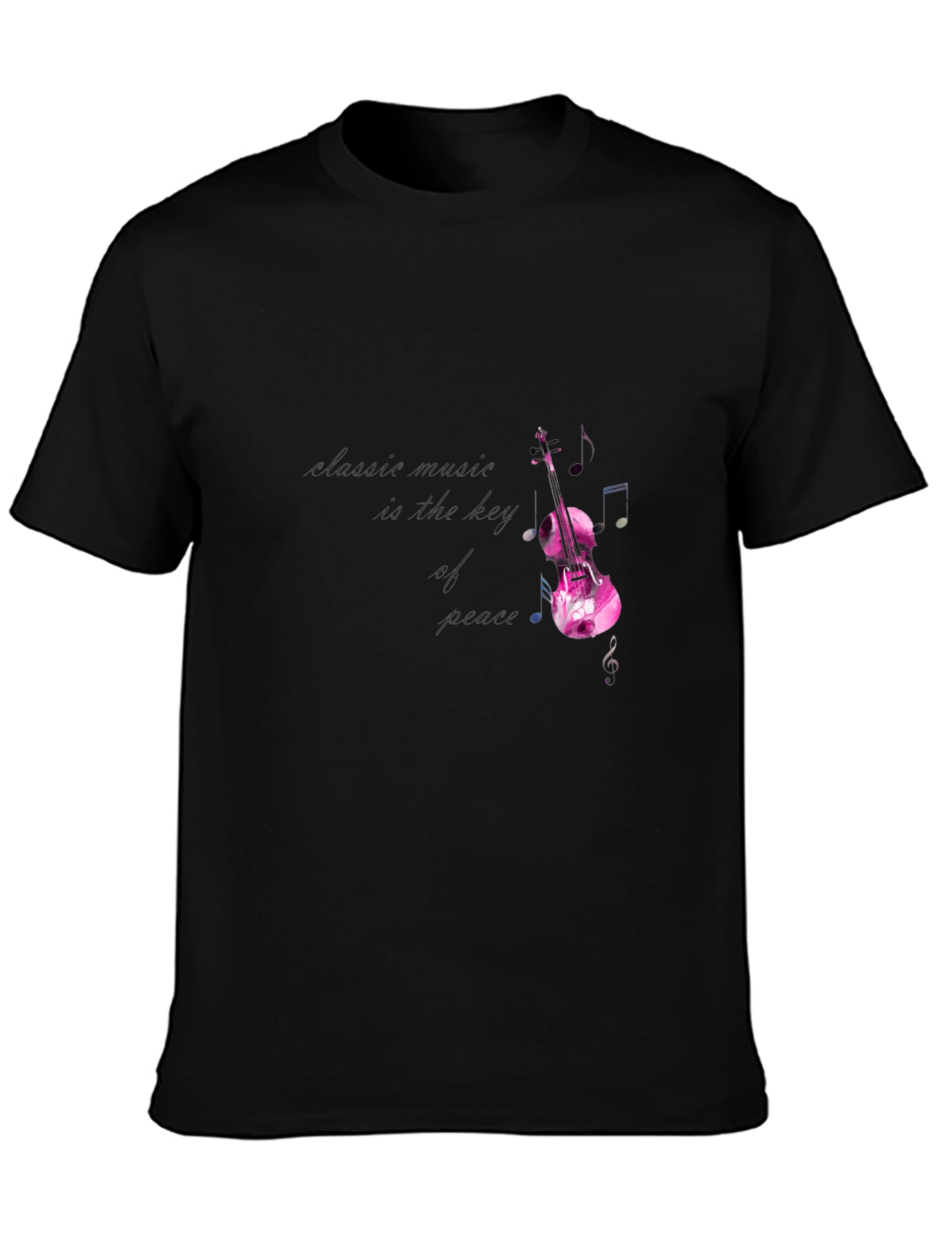 Classic Music Violin Graphic T-Shirt