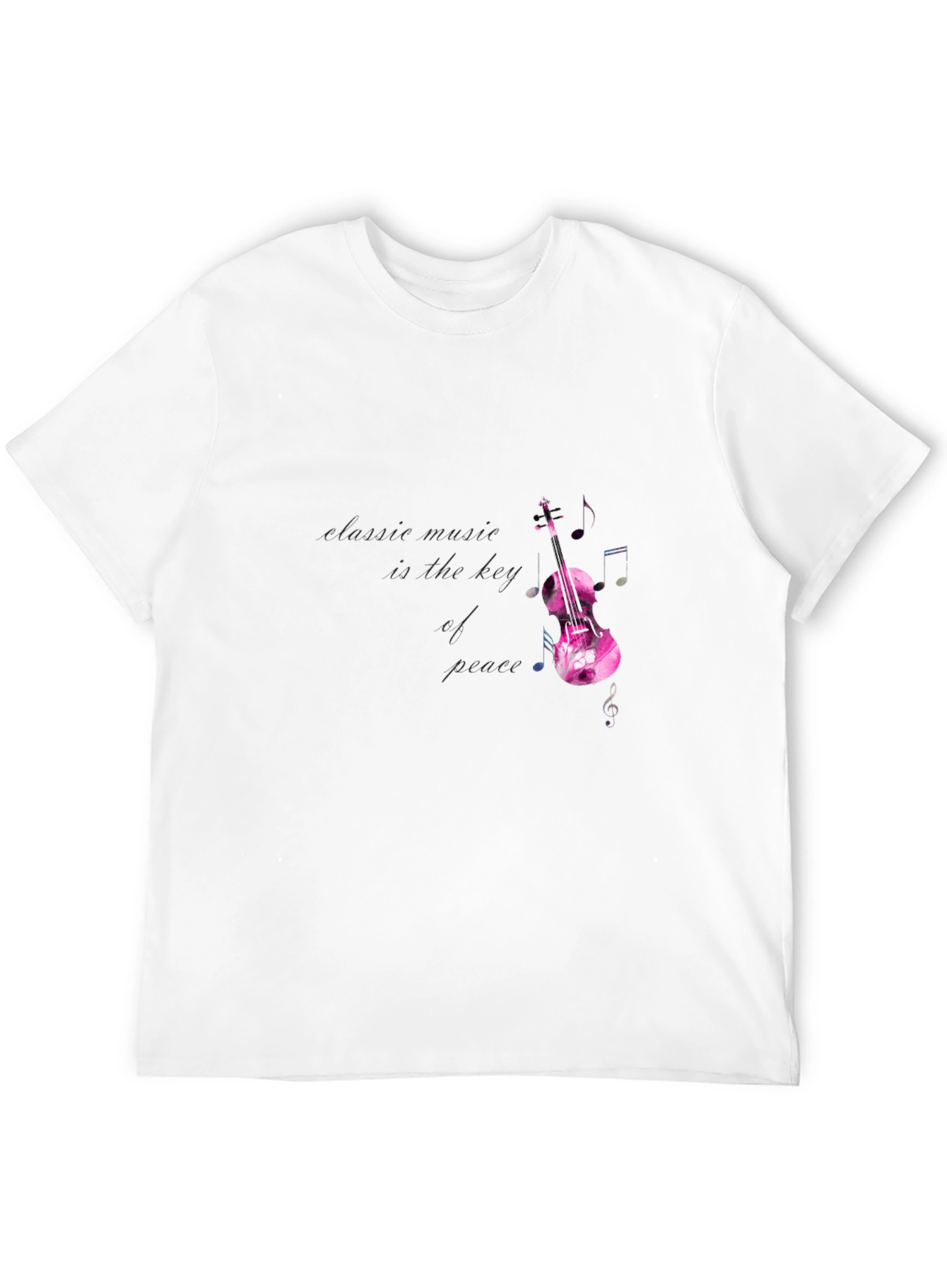 Classic Music Violin Graphic T-Shirt