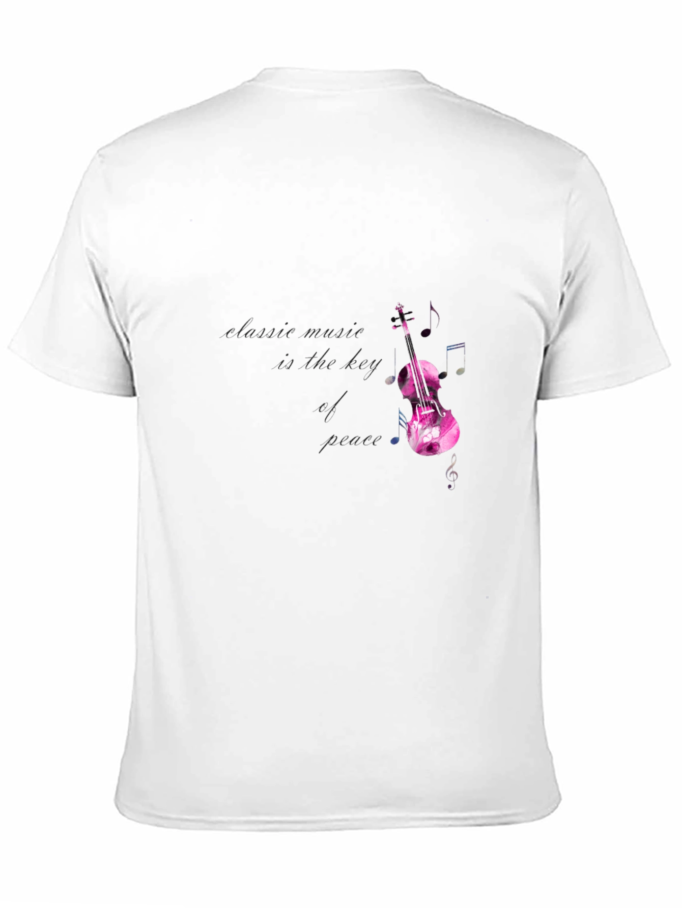 Classic Music Violin Graphic T-Shirt