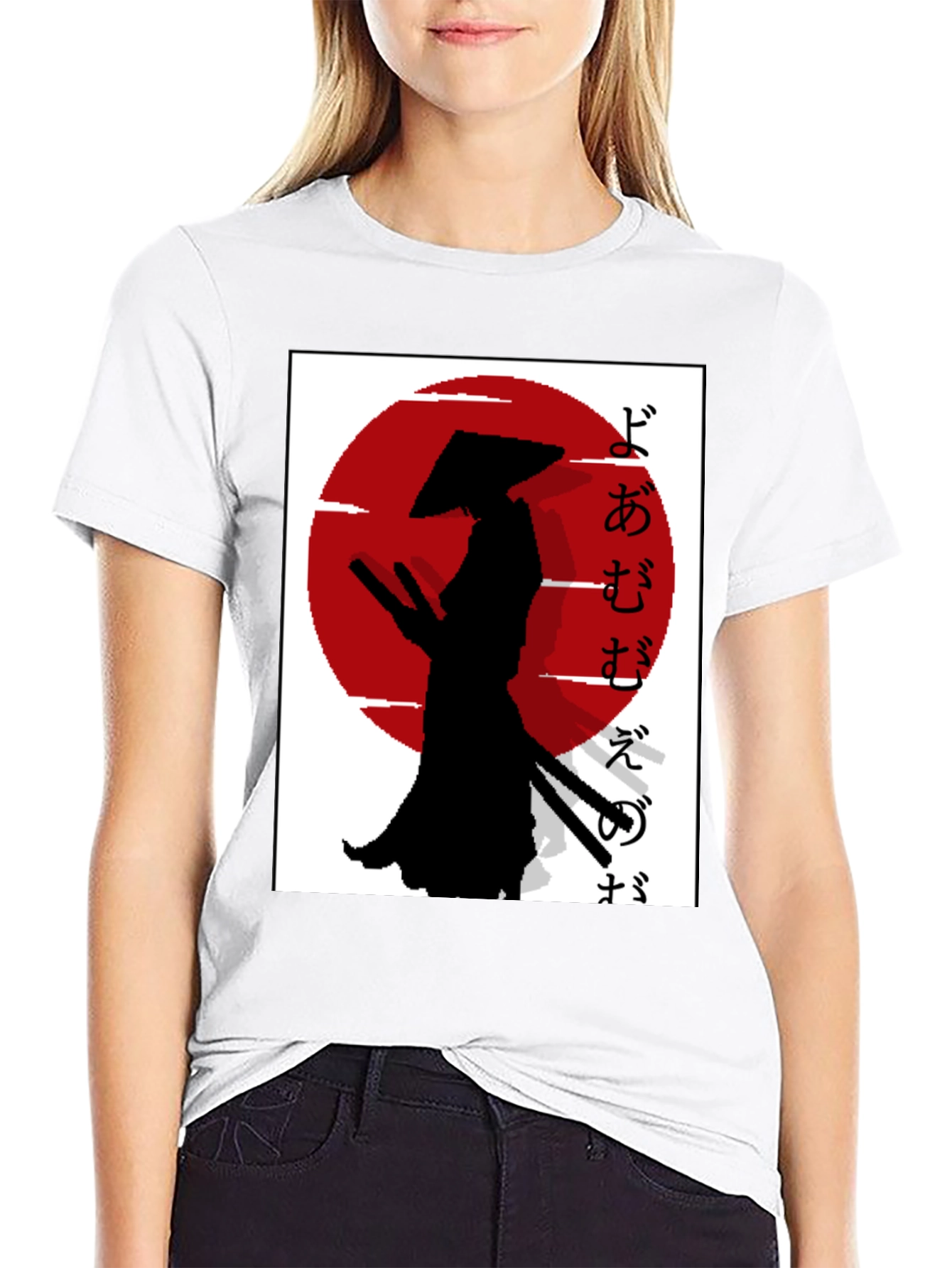 Samurai Silhouette T-Shirt - Japanese Style Graphic Tee