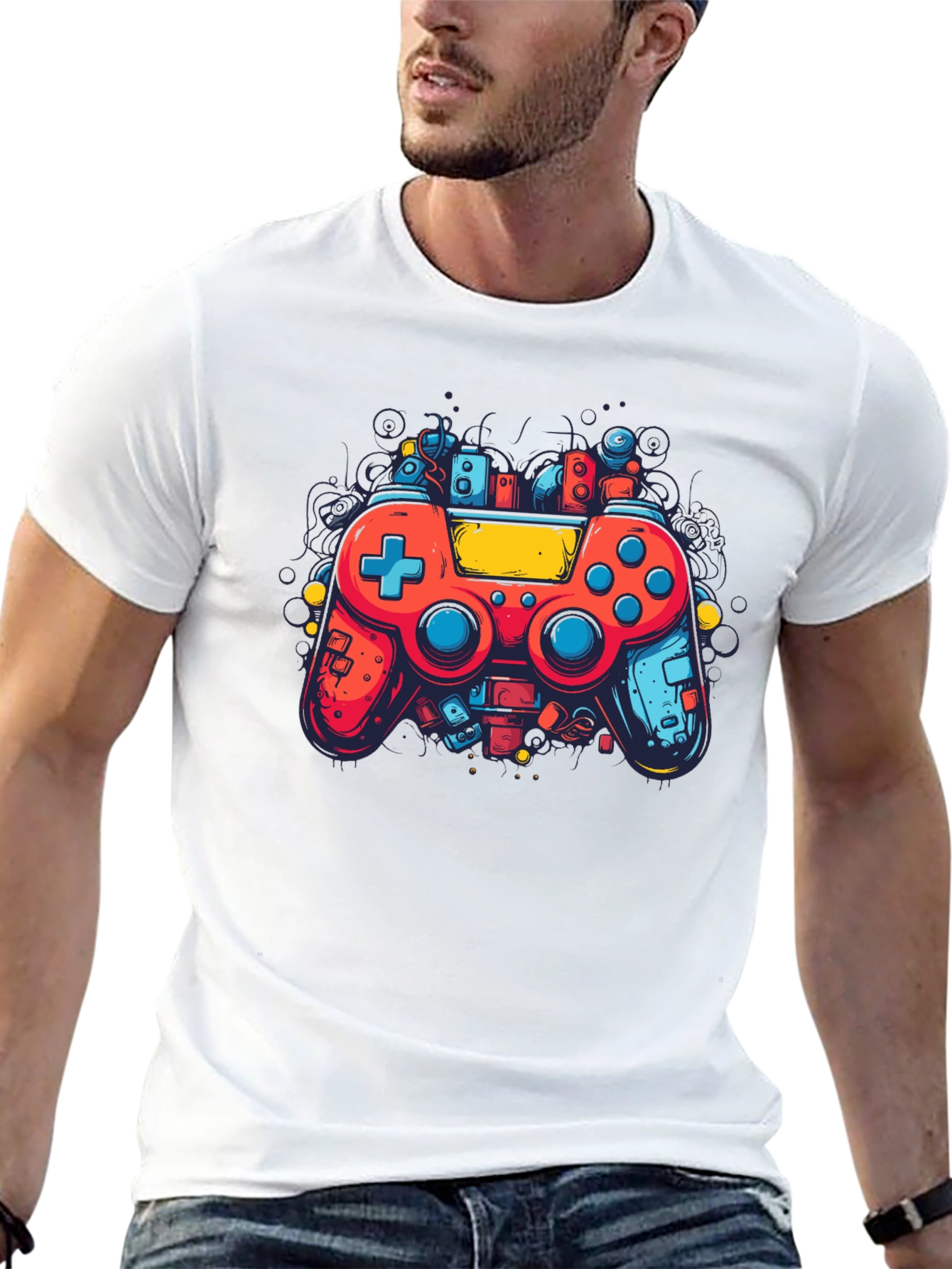 Retro Gaming T-Shirt - Cool Controller Design