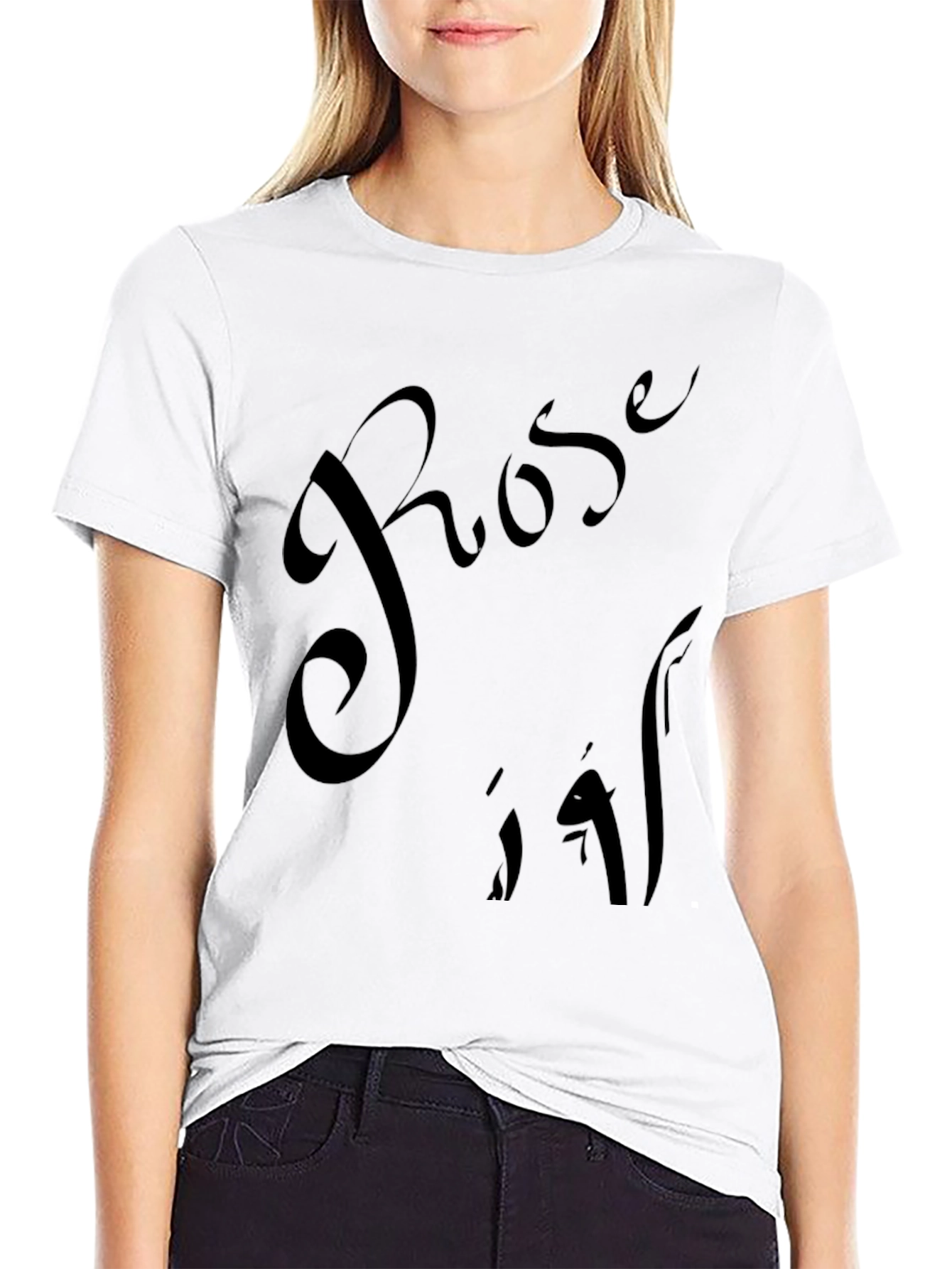 Rose 19 Black T-Shirt