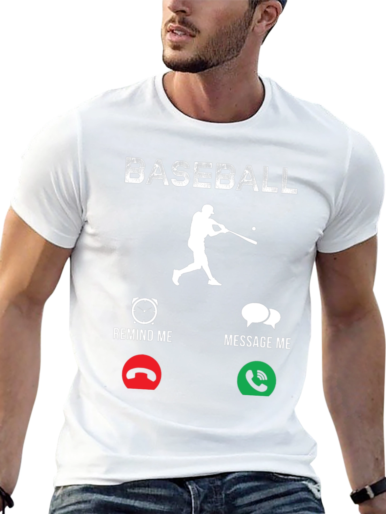 Baseball Remind/Message Graphic T-Shirt
