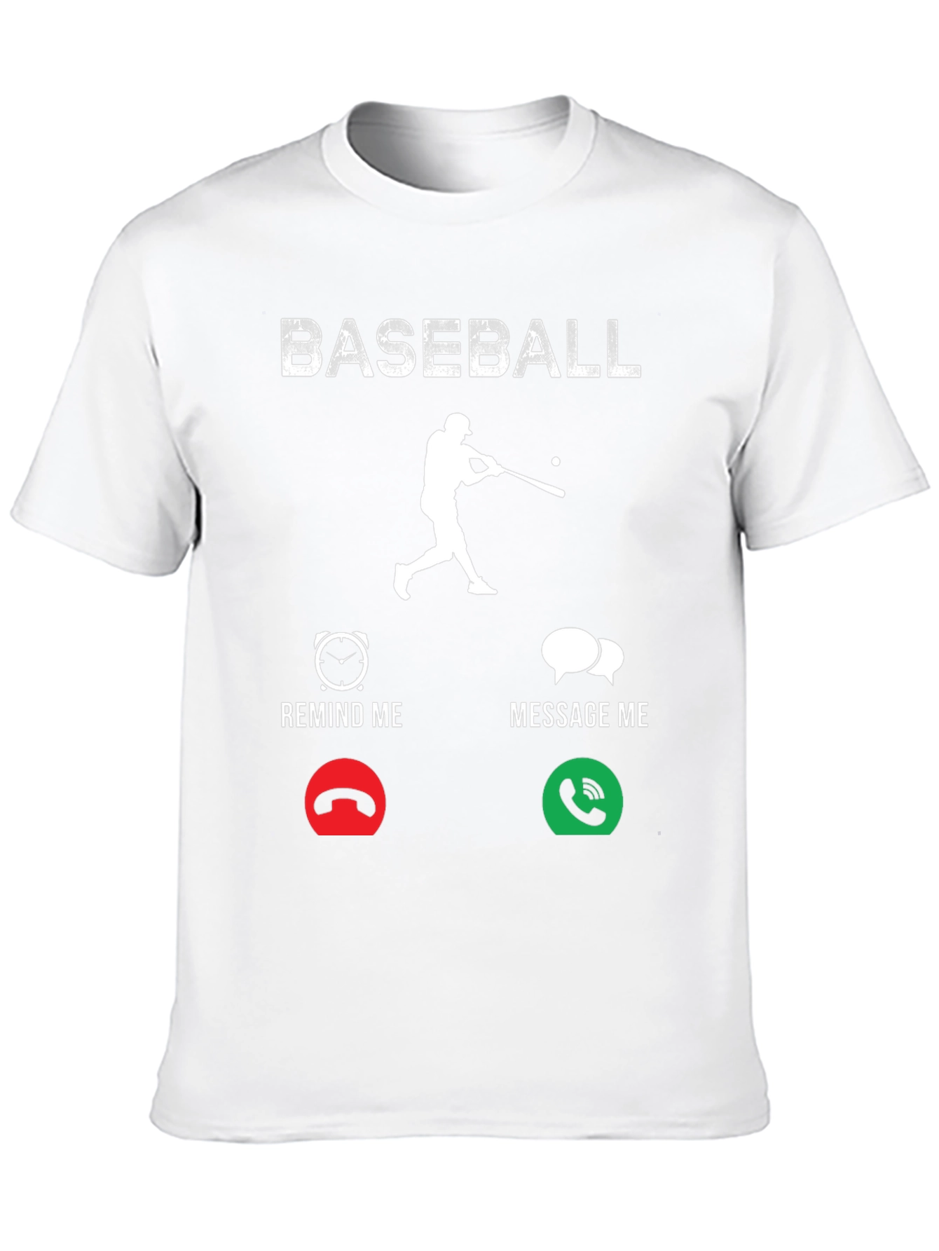 Baseball Remind/Message Graphic T-Shirt