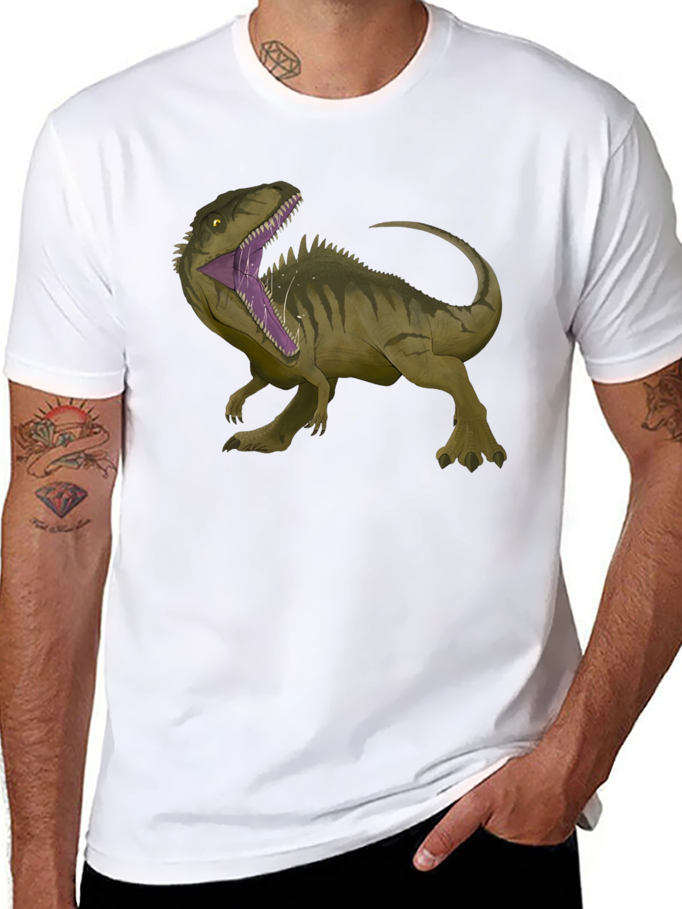 Dinosaur Graphic T-Shirt - Black