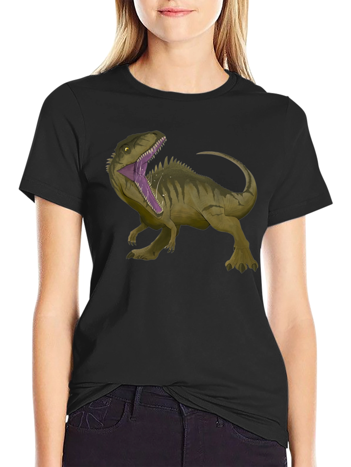 Dinosaur Graphic T-Shirt - Black