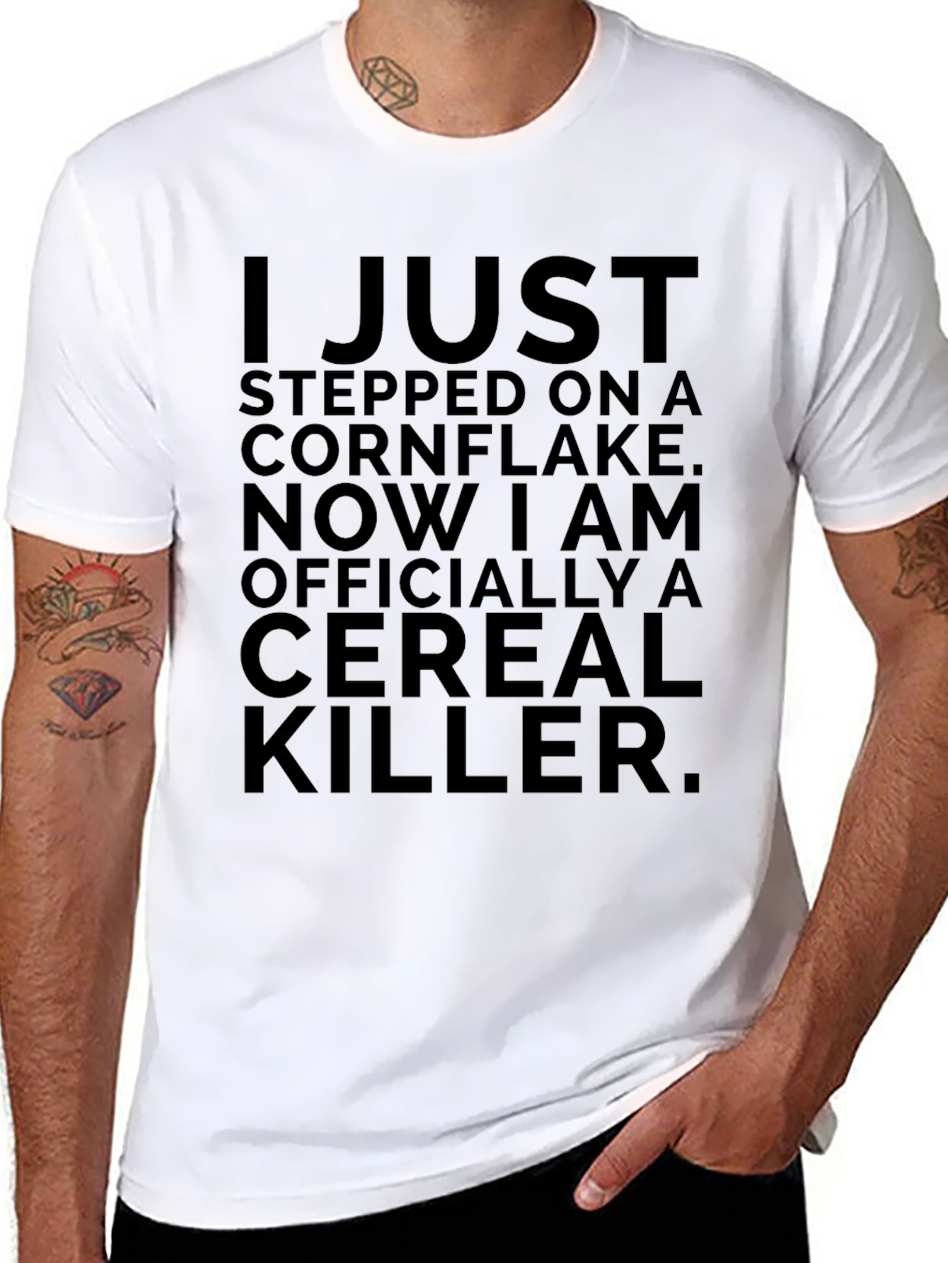 Cereal Killer Graphic Tee - Funny Novelty T-Shirt