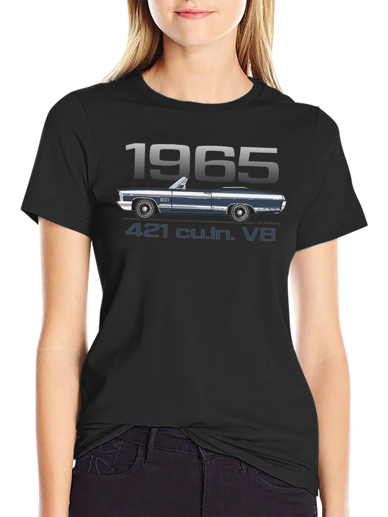 1965 Classic Car T-Shirt - 421 cu.in. V8 Engine