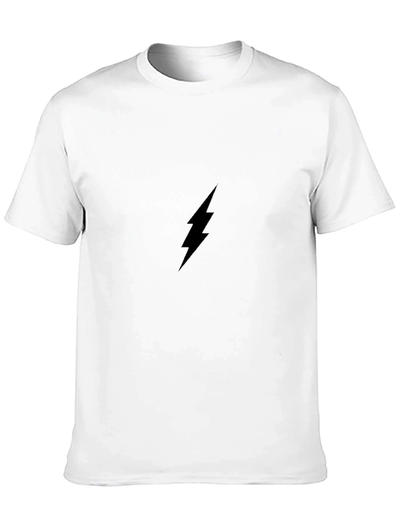 Black Lightning Bolt Graphic Tee - Modern Style