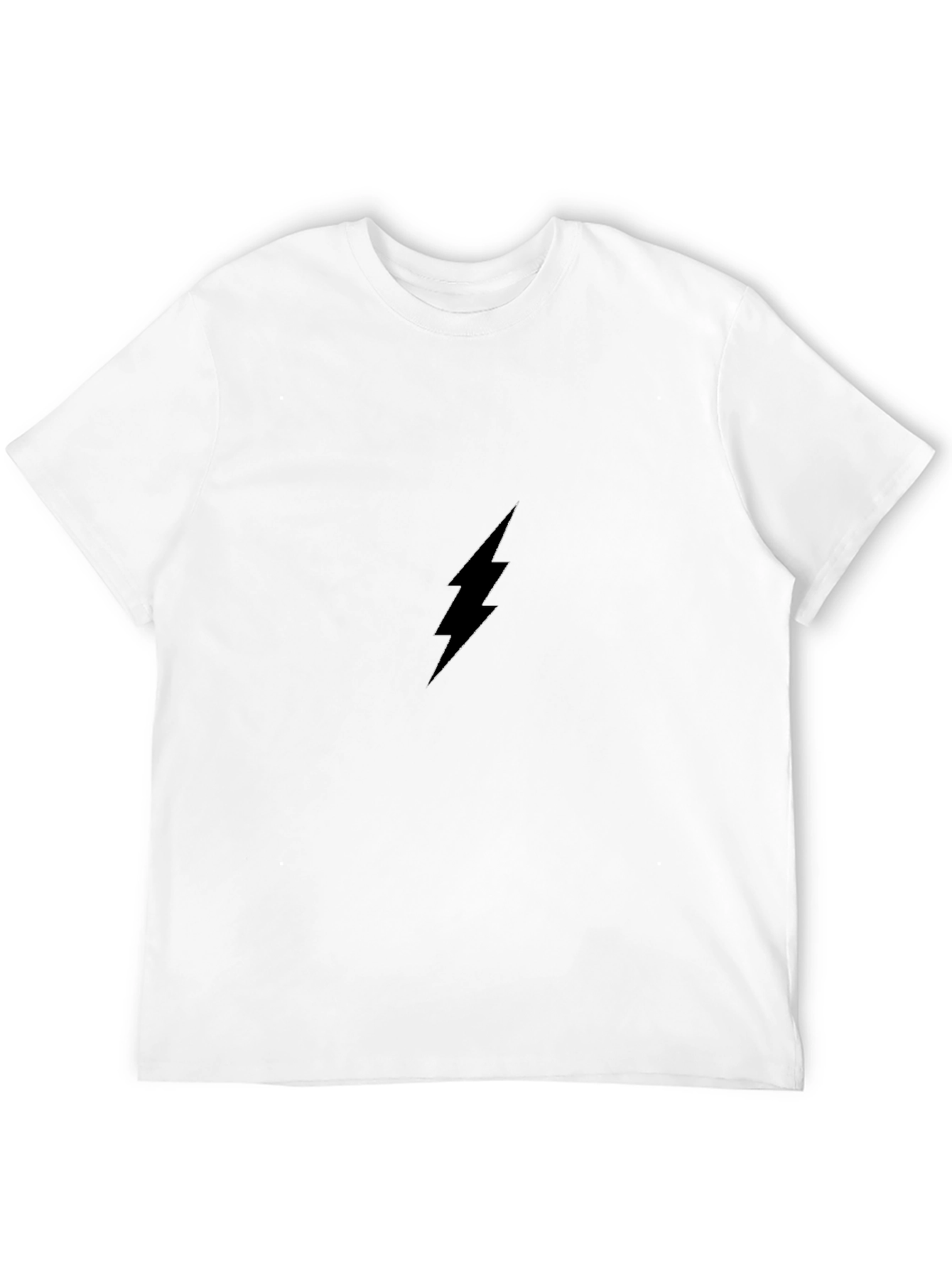 Black Lightning Bolt Graphic Tee - Modern Style