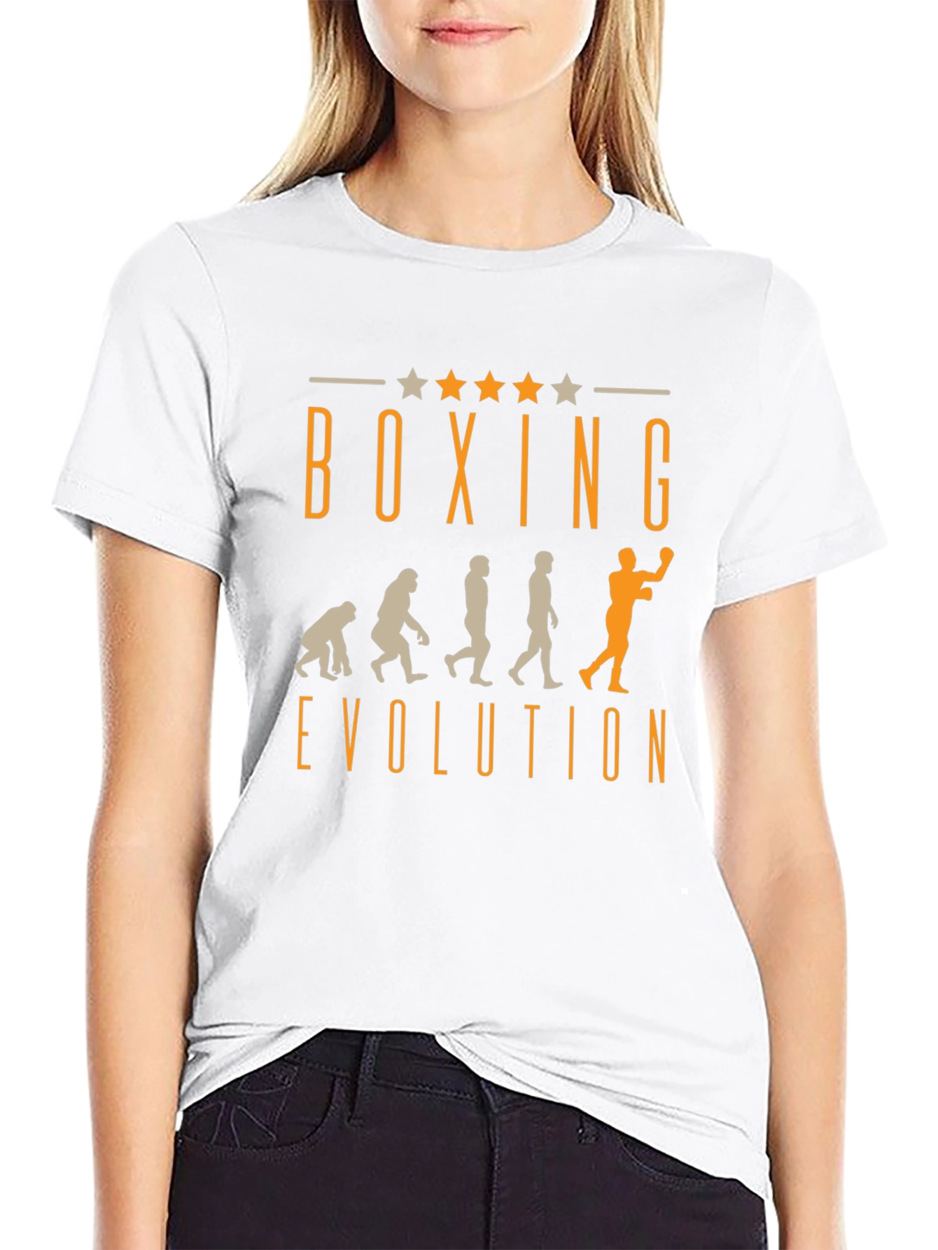 Boxing Evolution Graphic T-Shirt - Mens Black Tee