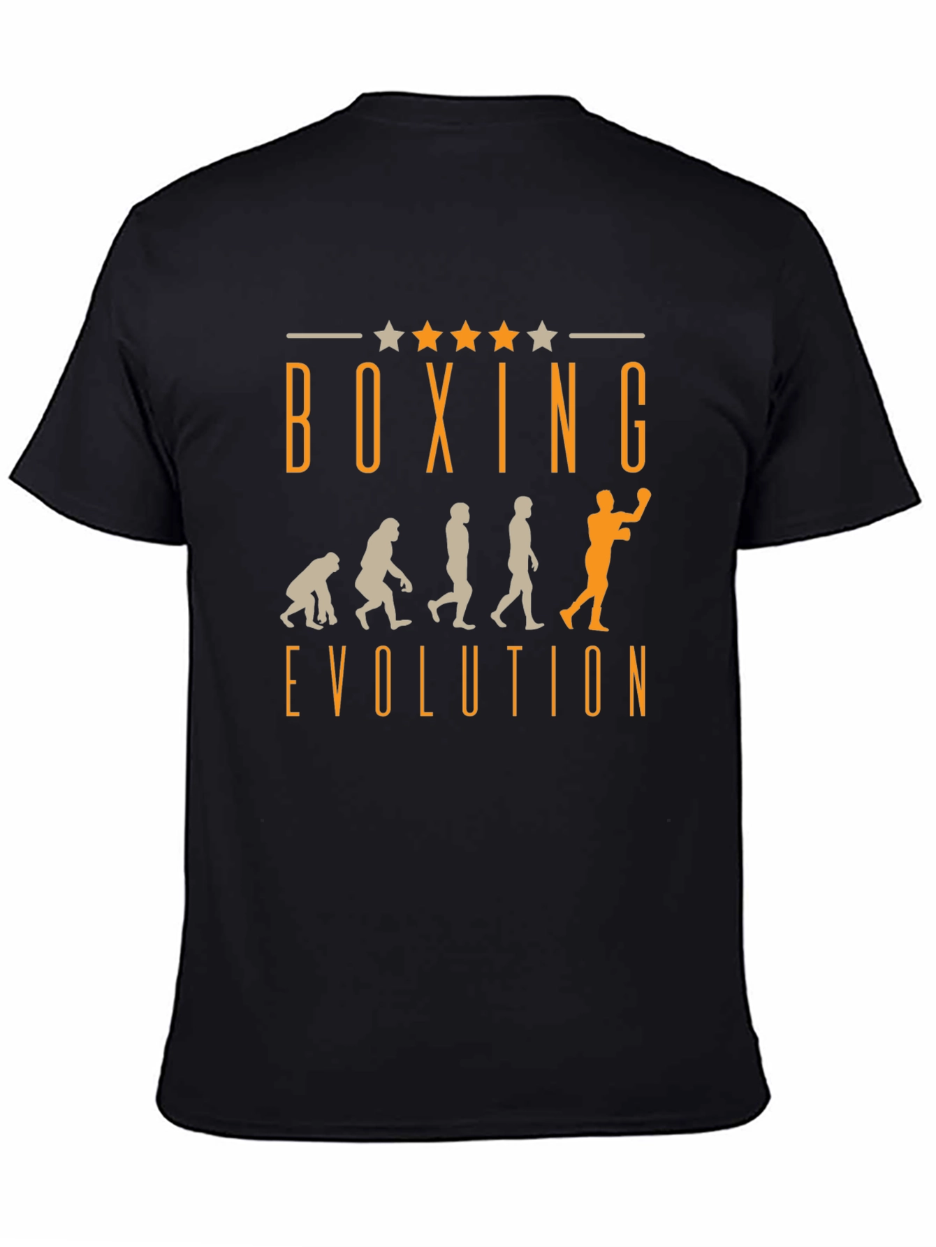 Boxing Evolution Graphic T-Shirt - Mens Black Tee