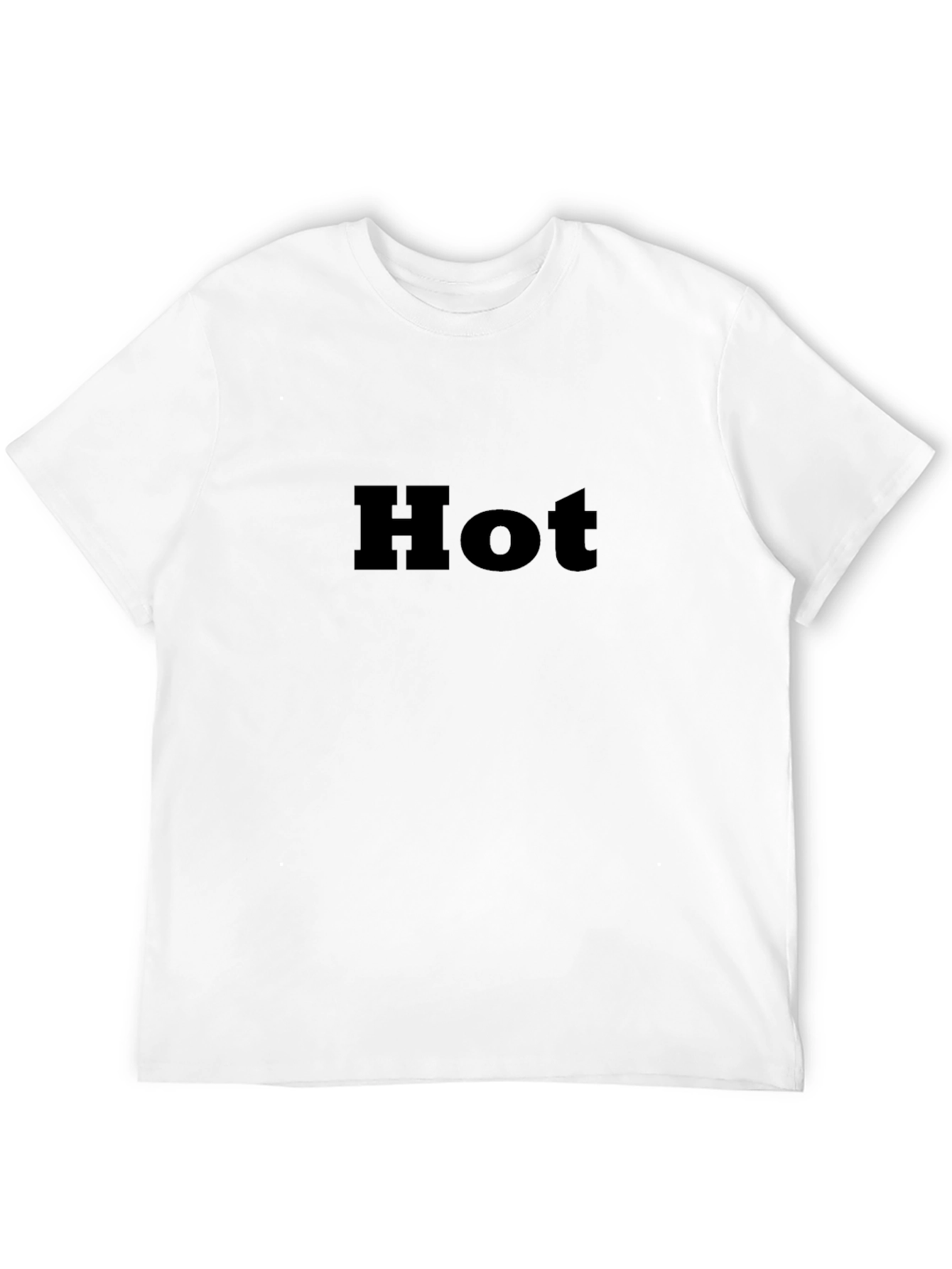Mens Black Hot Graphic Tee - Stylish Casual Wear
