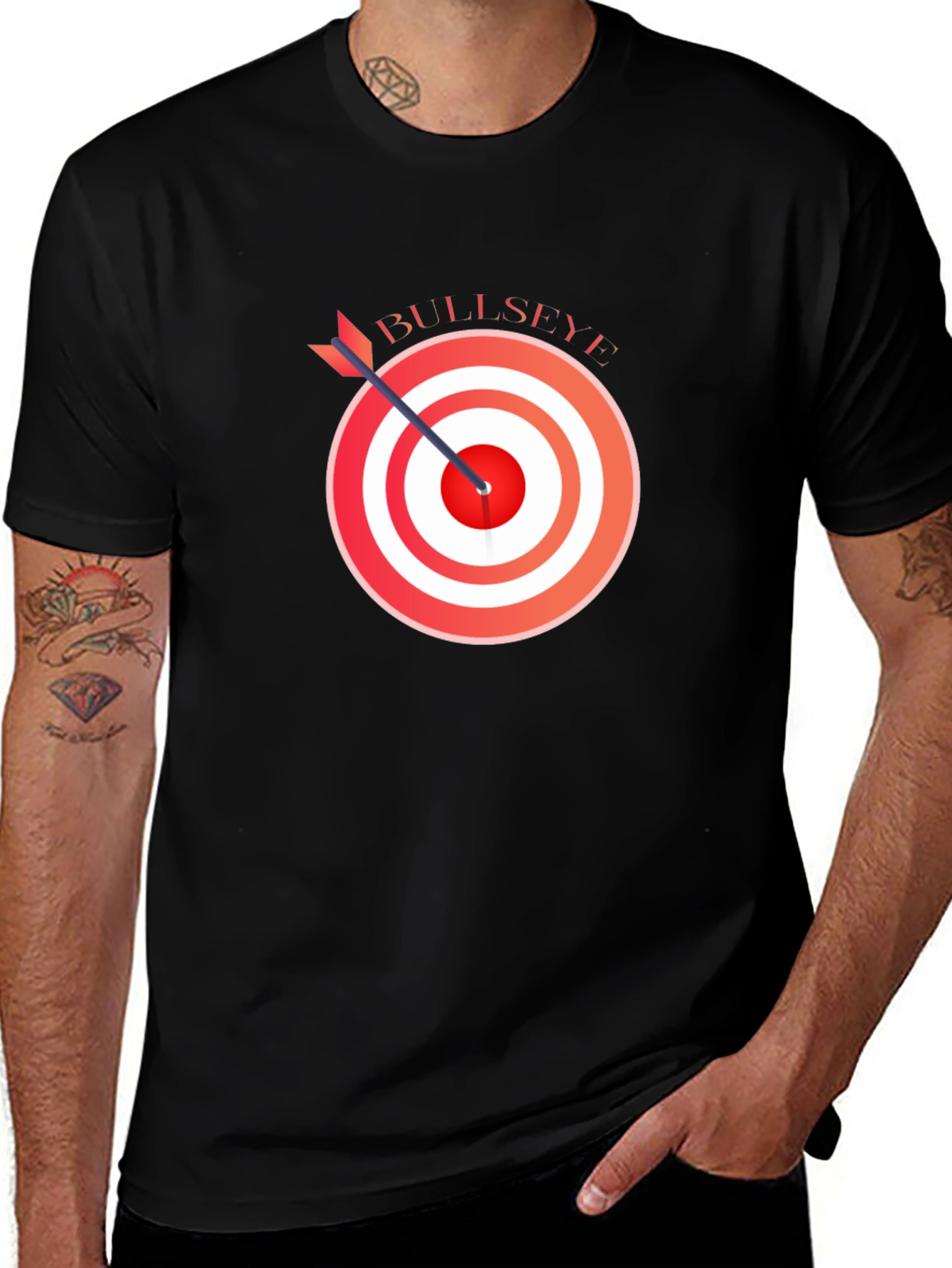 Bullseye Arrow T-Shirt - Black