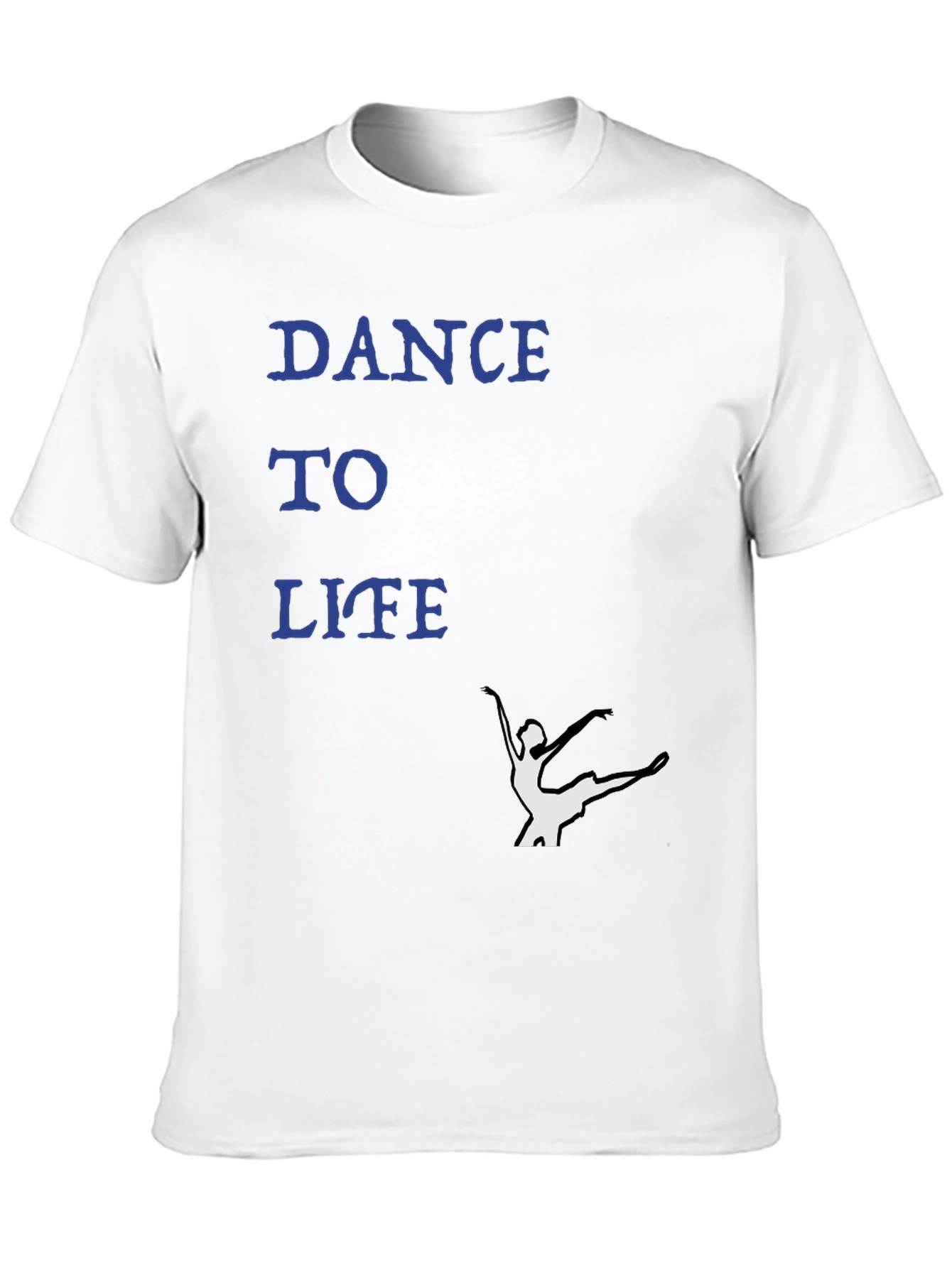 Dance to Life Black Graphic Tee