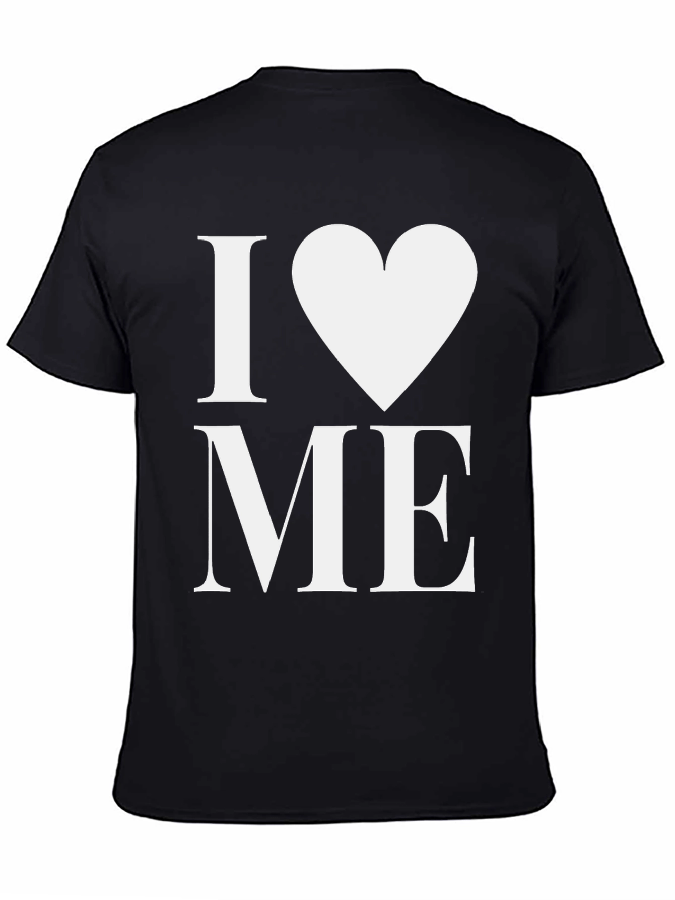 I Heart Me Black Graphic Tee