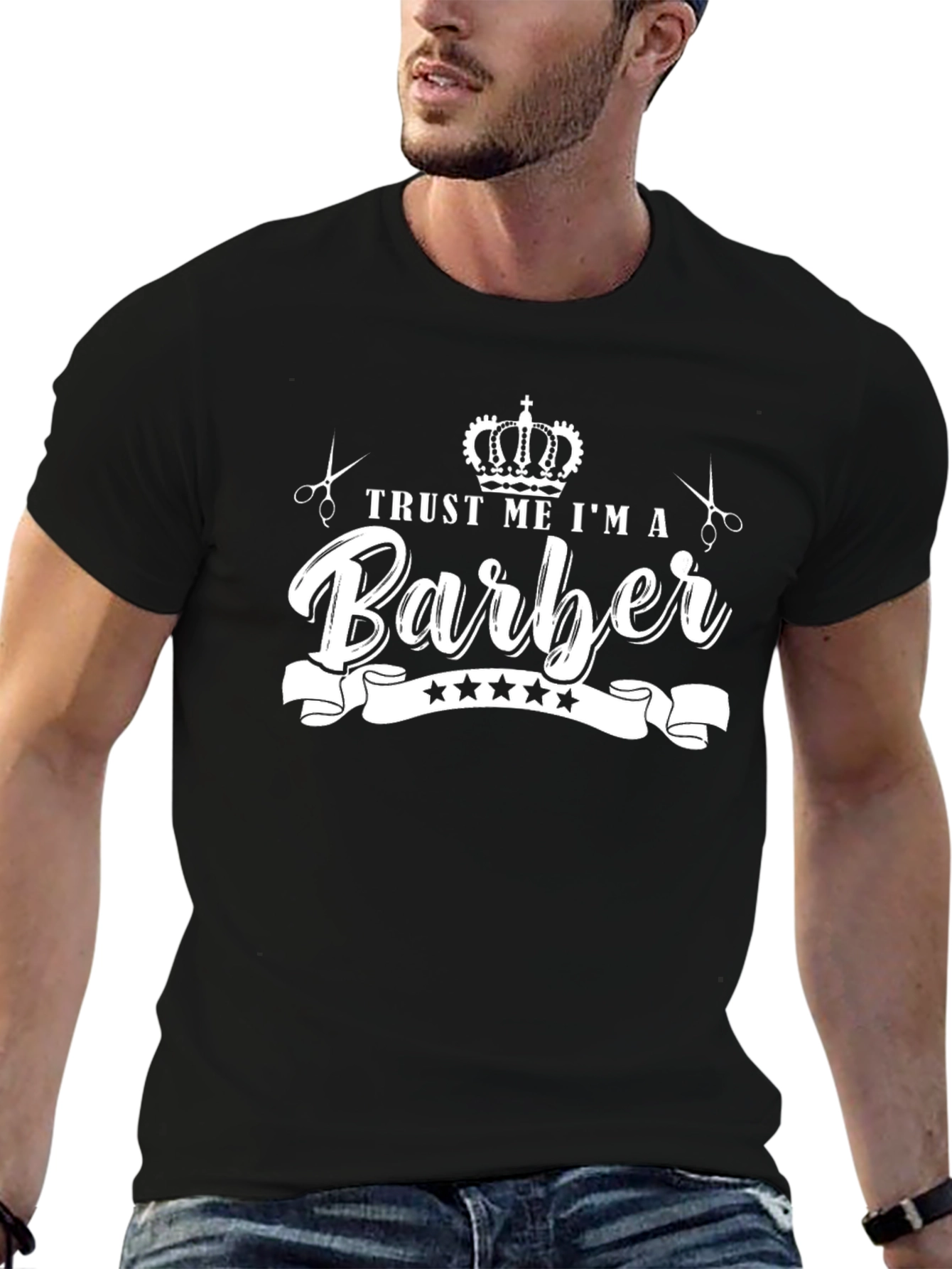 Trust Me Im A Barber Black T-Shirt