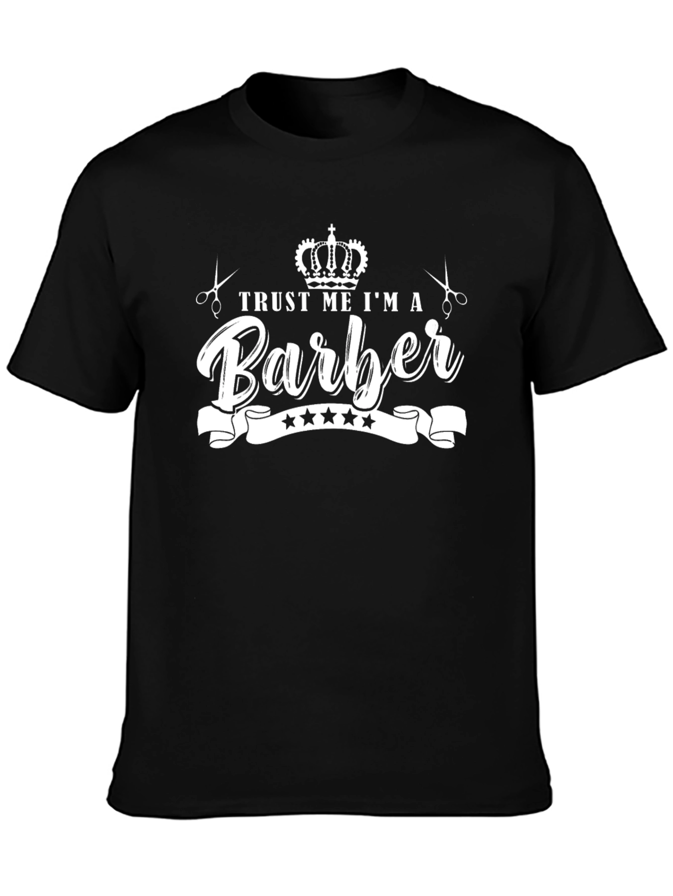 Trust Me Im A Barber Black T-Shirt