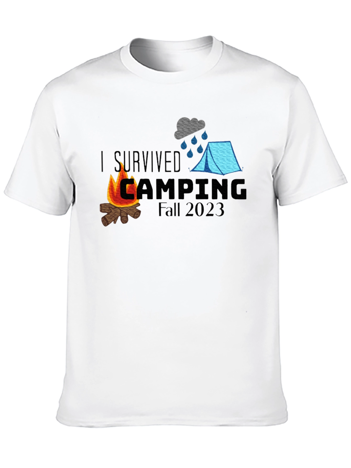 I Survived Camping Fall 2023 T-Shirt