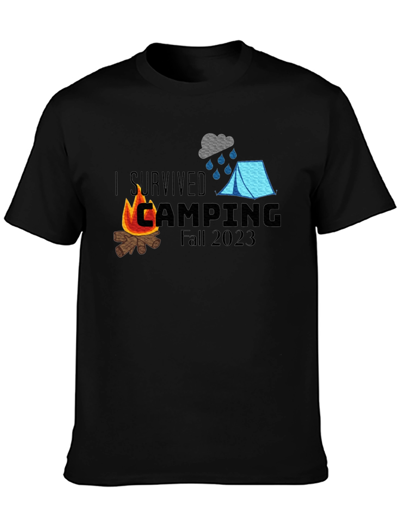 I Survived Camping Fall 2023 T-Shirt