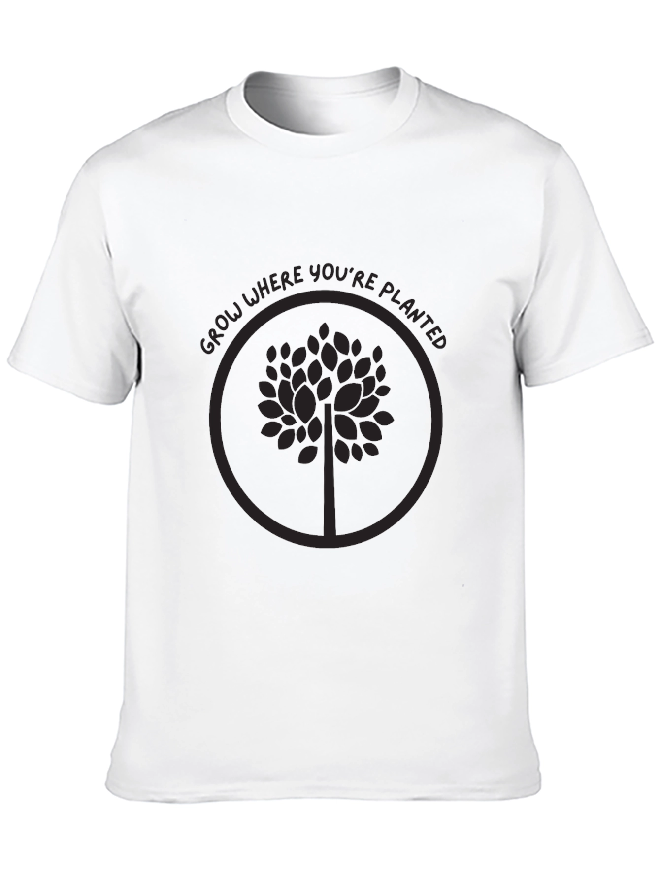 Grow Where Youre Planted Tree Graphic Tee