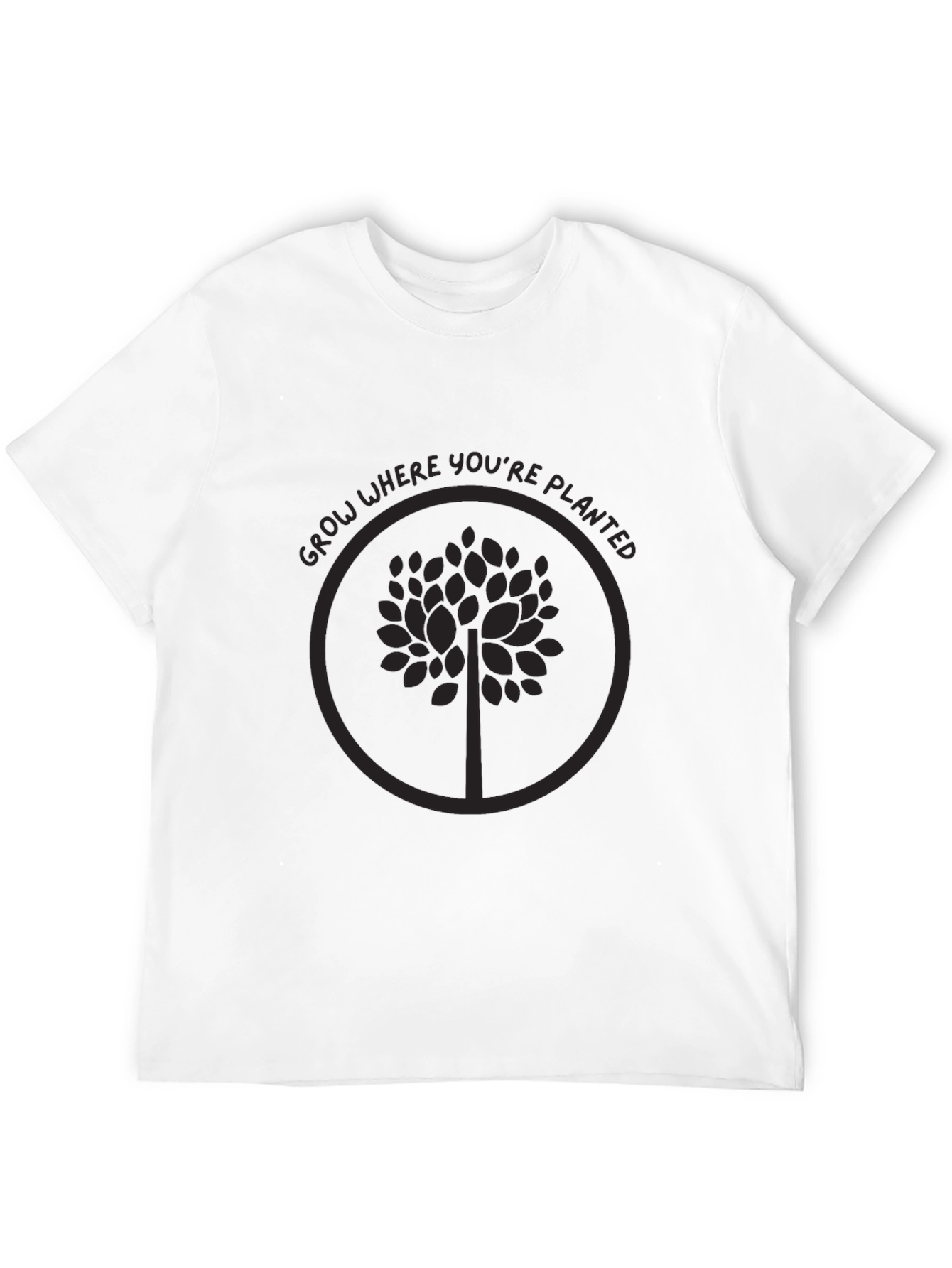 Grow Where Youre Planted Tree Graphic Tee