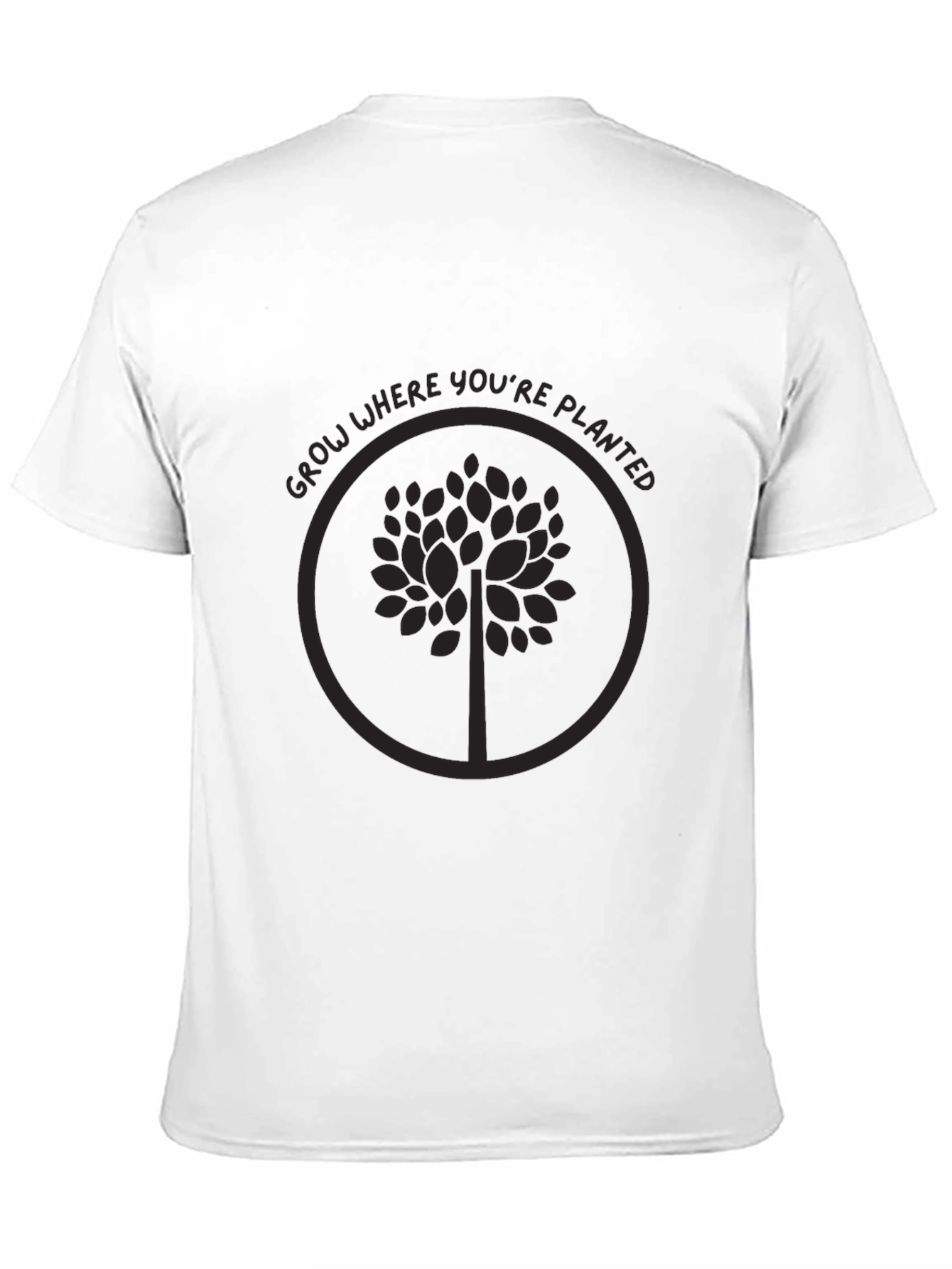 Grow Where Youre Planted Tree Graphic Tee