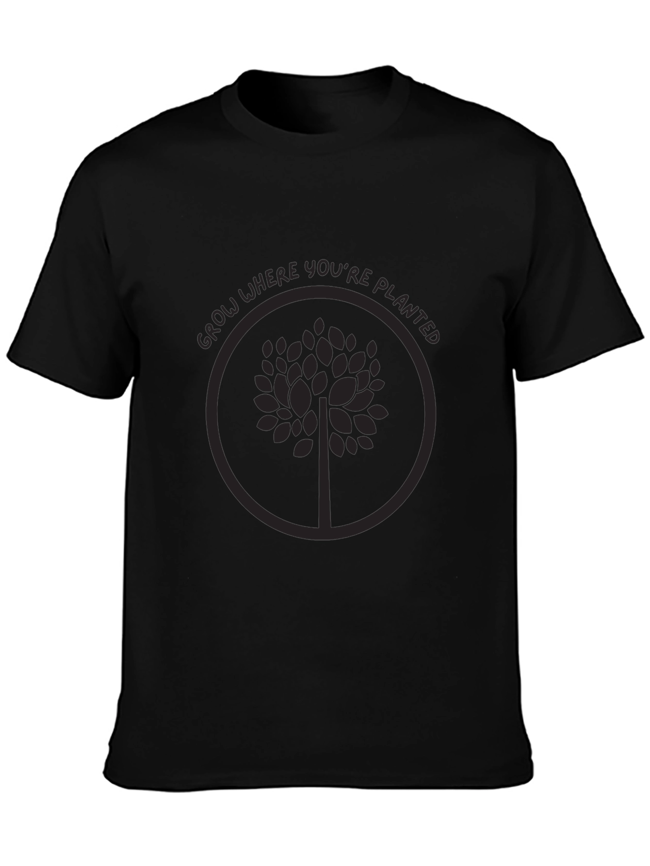 Grow Where Youre Planted Tree Graphic Tee