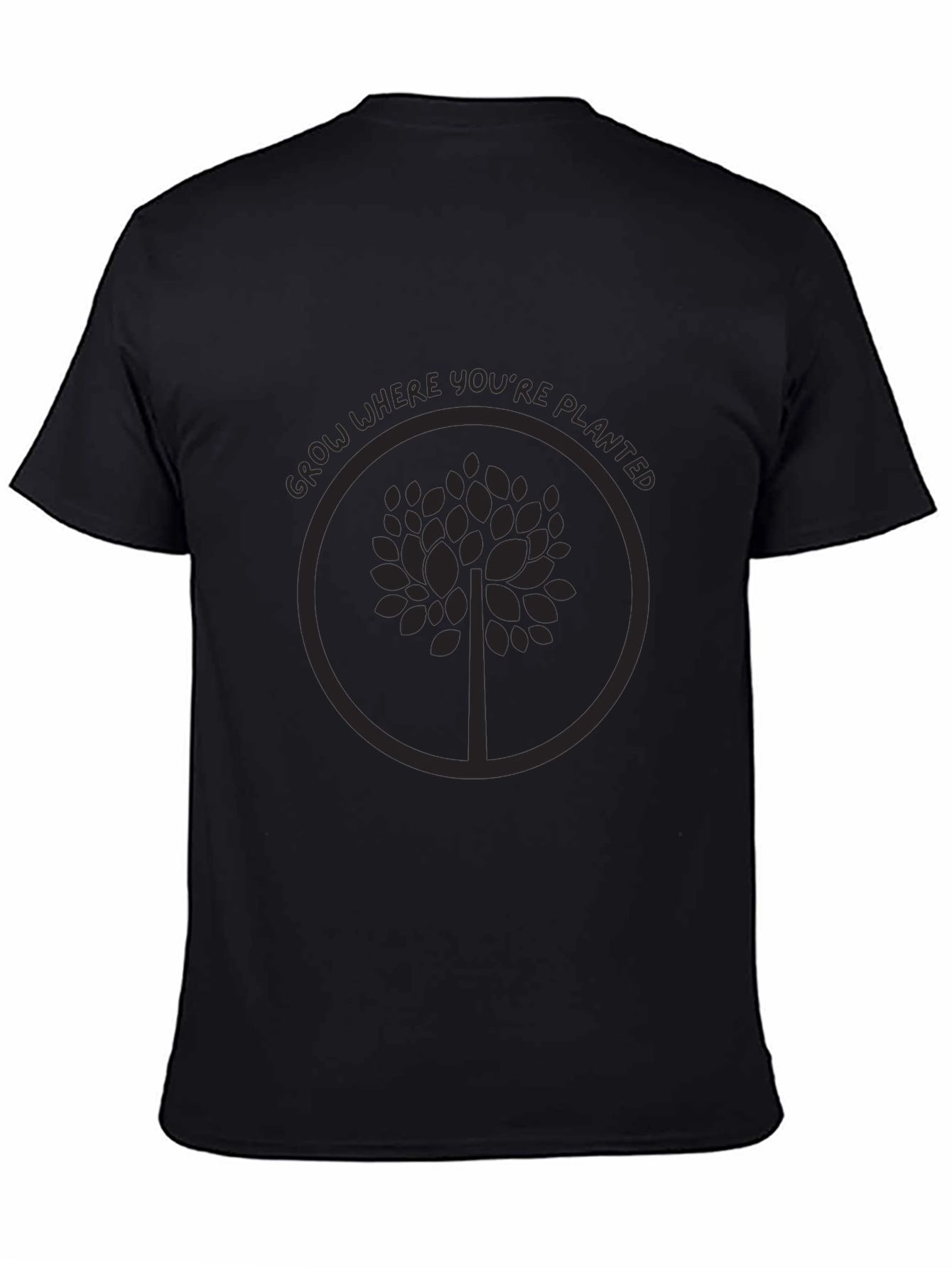 Grow Where Youre Planted Tree Graphic Tee