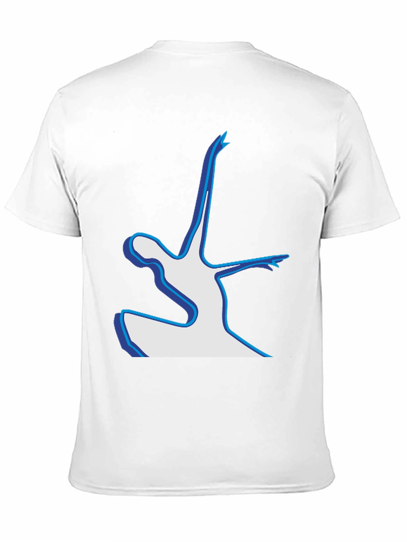 Abstract Dancer Graphic Tee - Black