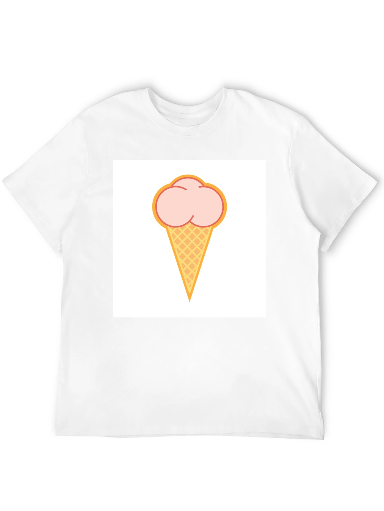 Ice Cream Graphic Black T-Shirt