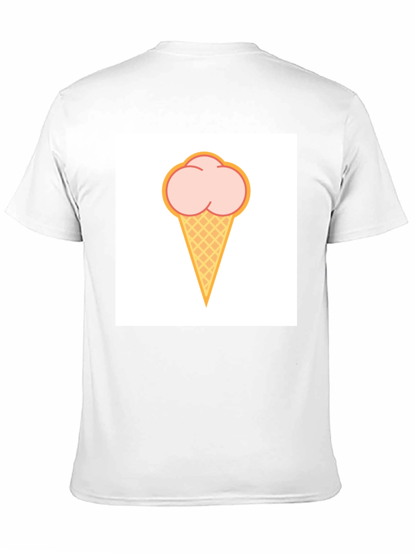 Ice Cream Graphic Black T-Shirt