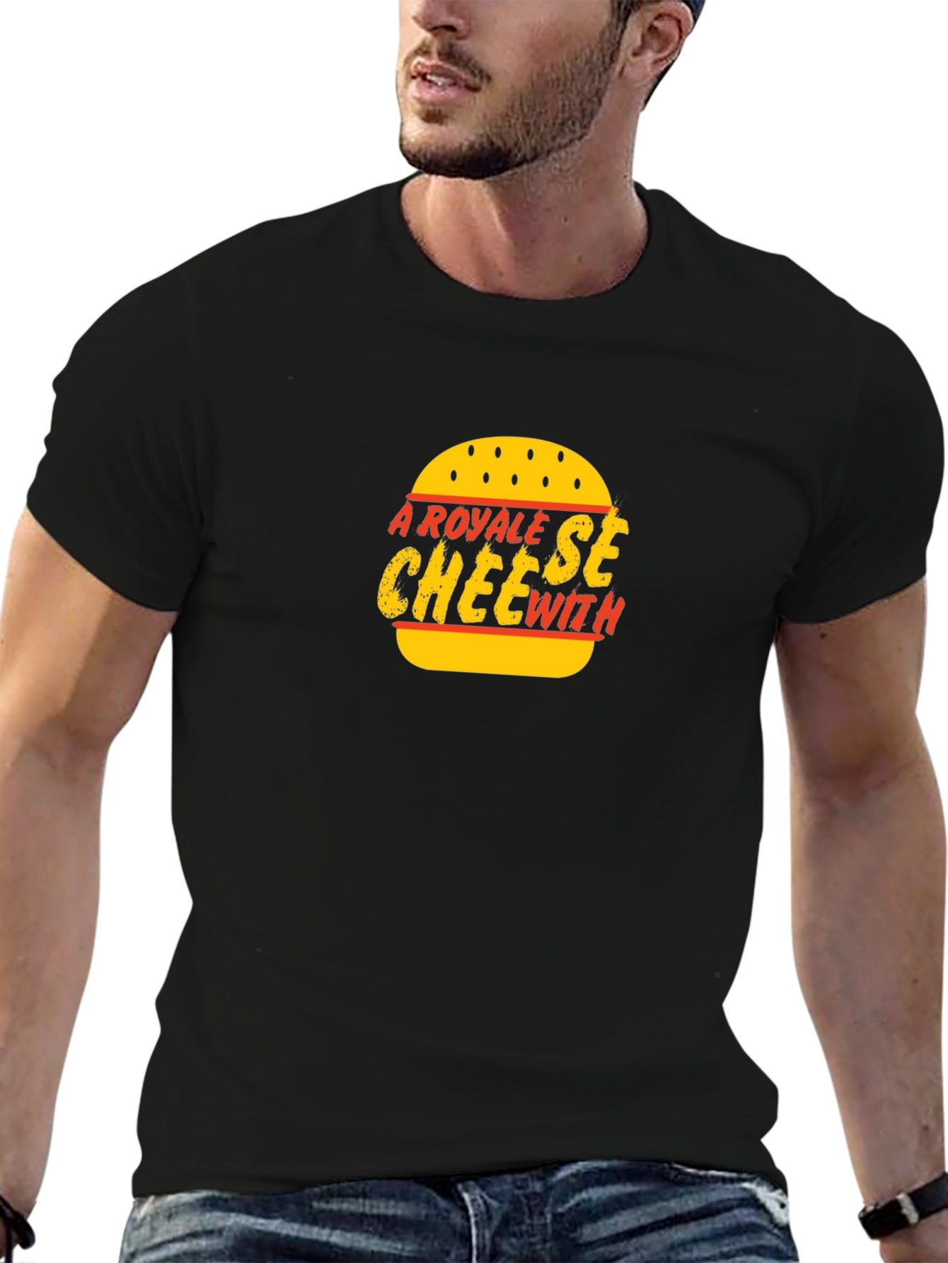 Royal Cheese With Black Tee