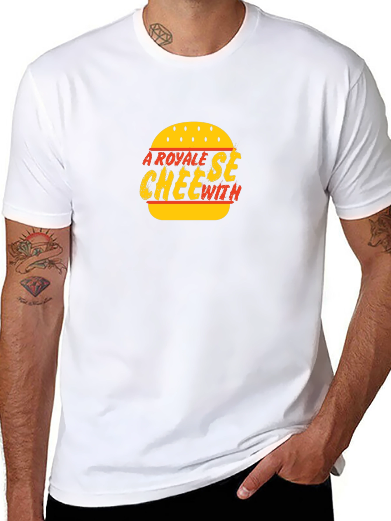 Royal Cheese With Black Tee