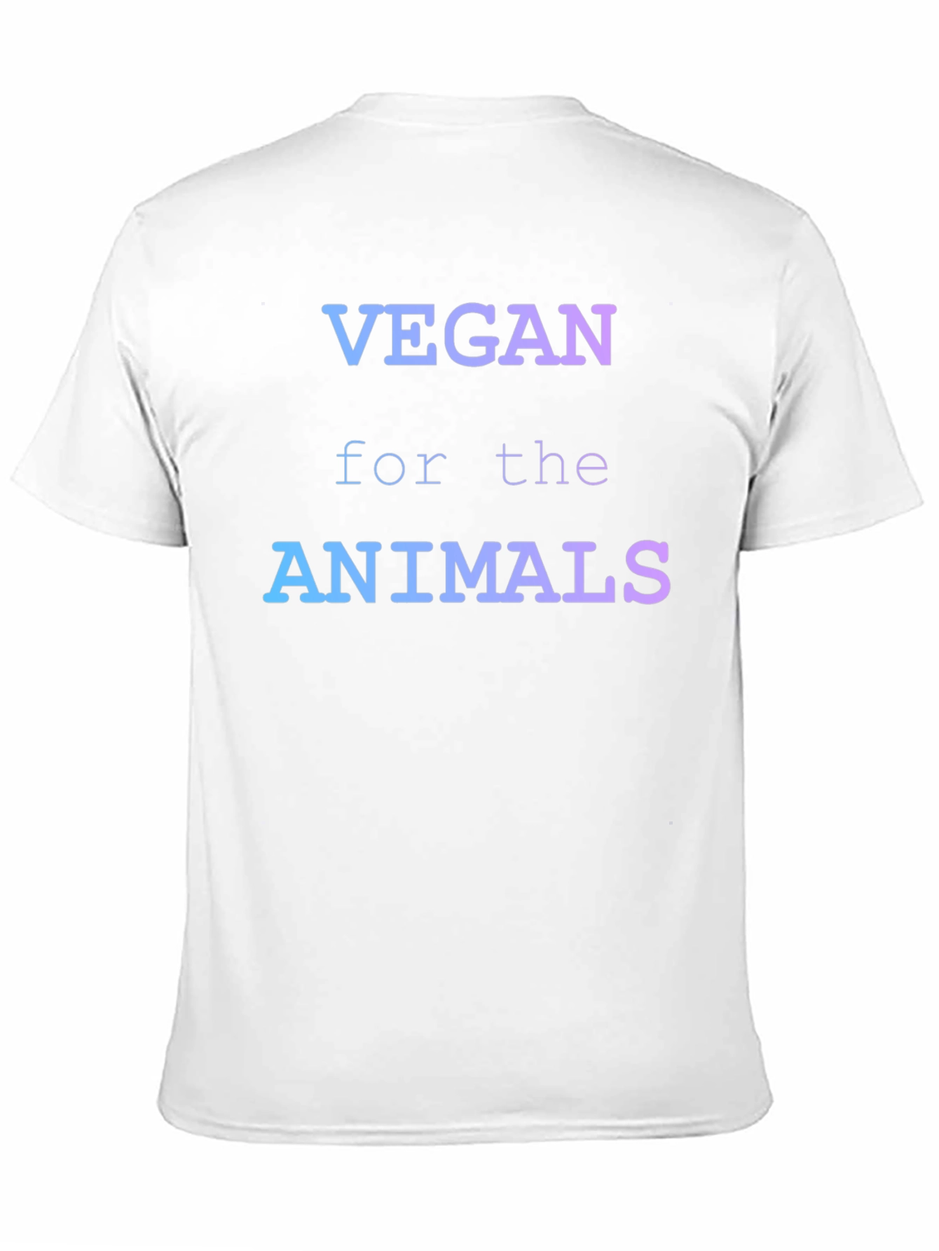 Vegan for the Animals Gradient Graphic T-Shirt