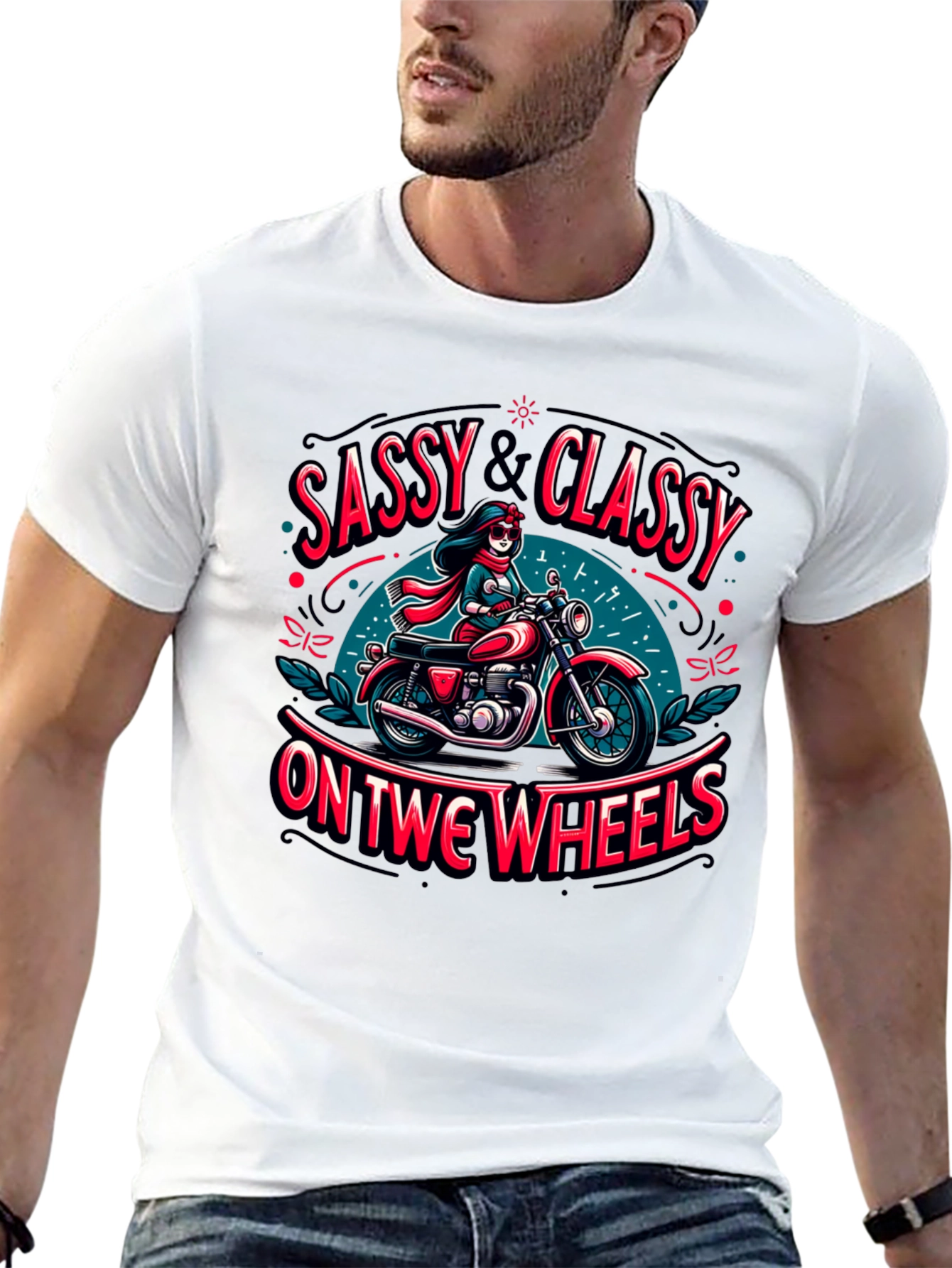 Sassy & Classy Motorcycle Graphic Tee