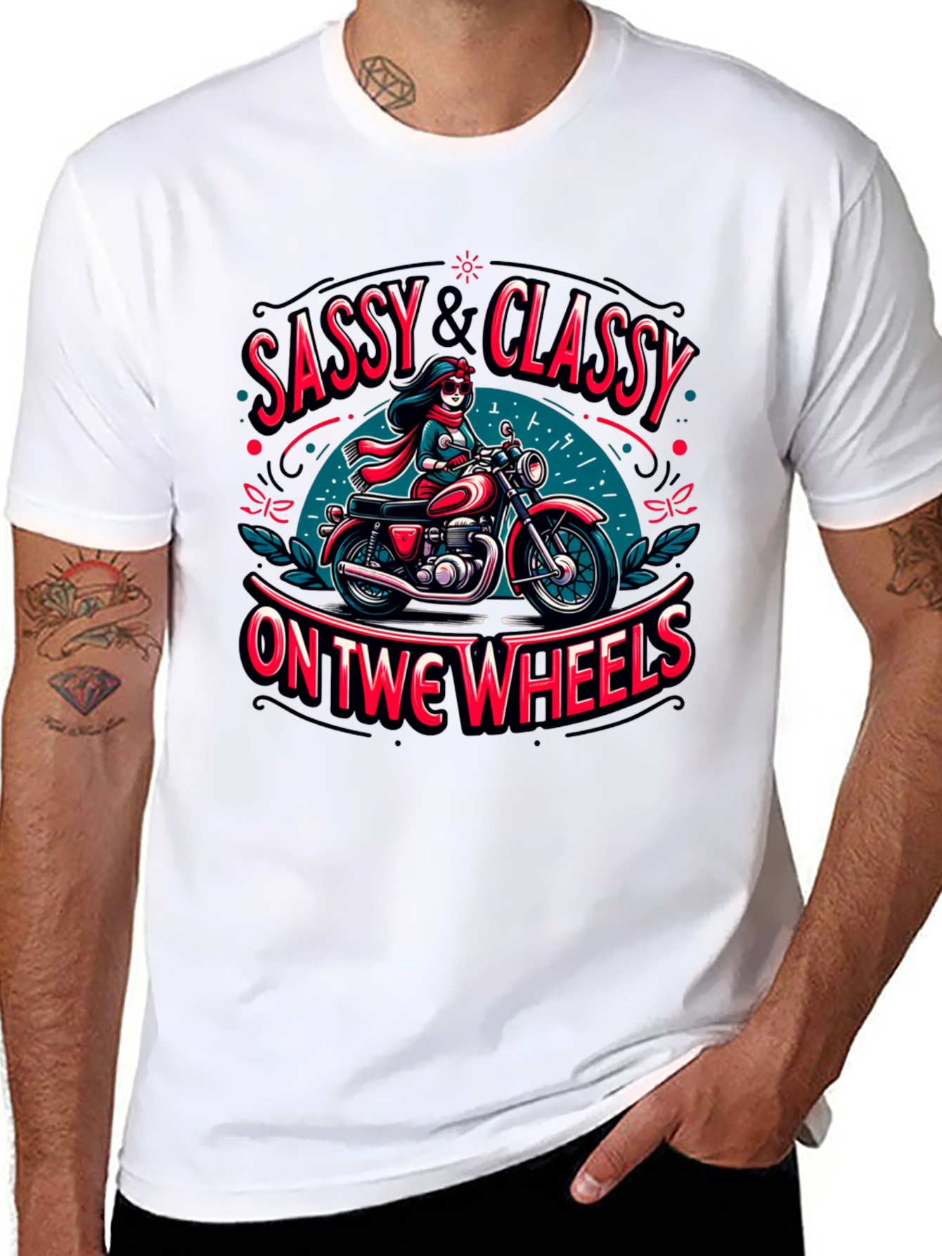 Sassy & Classy Motorcycle Graphic Tee