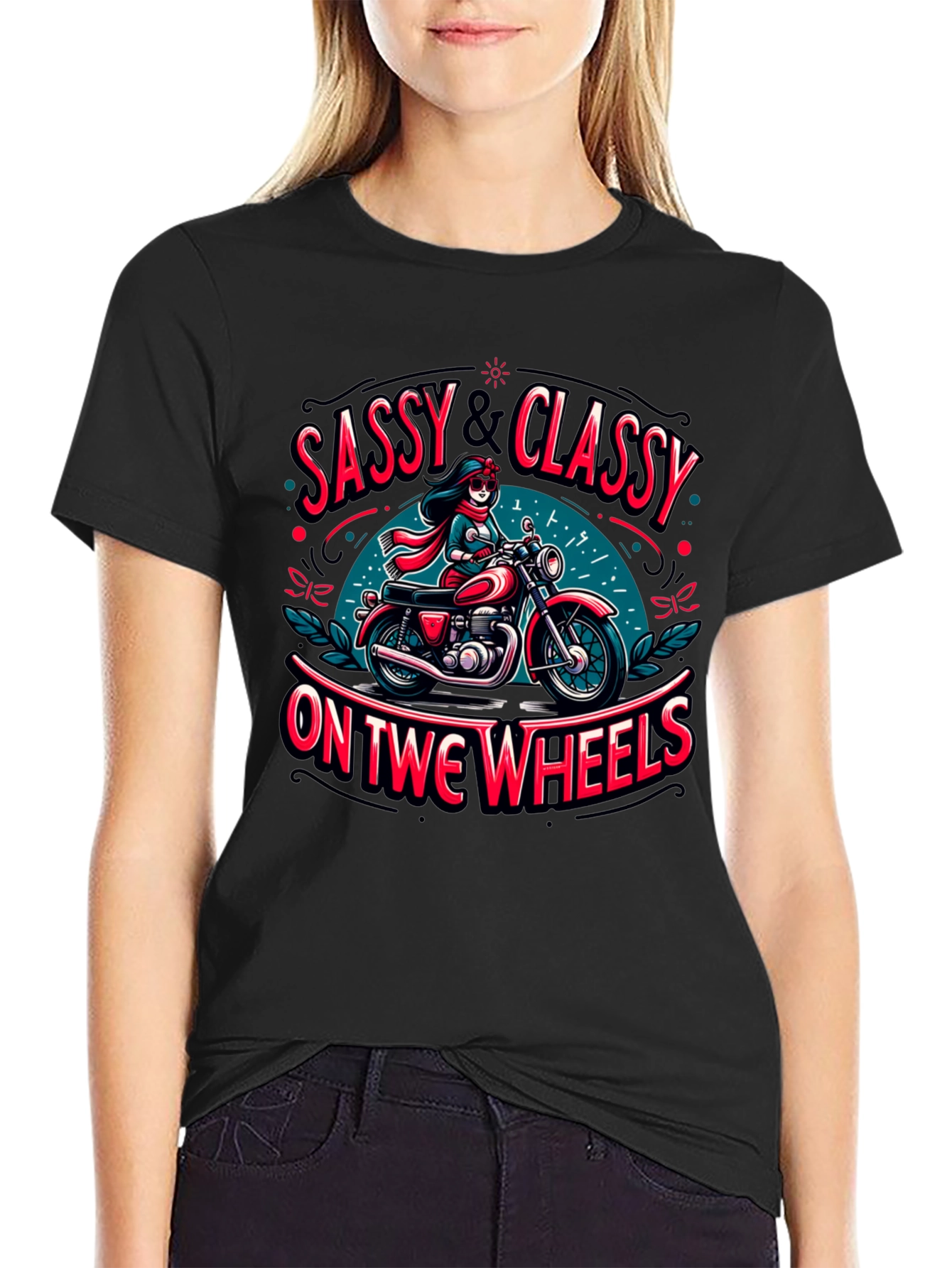 Sassy & Classy Motorcycle Graphic Tee