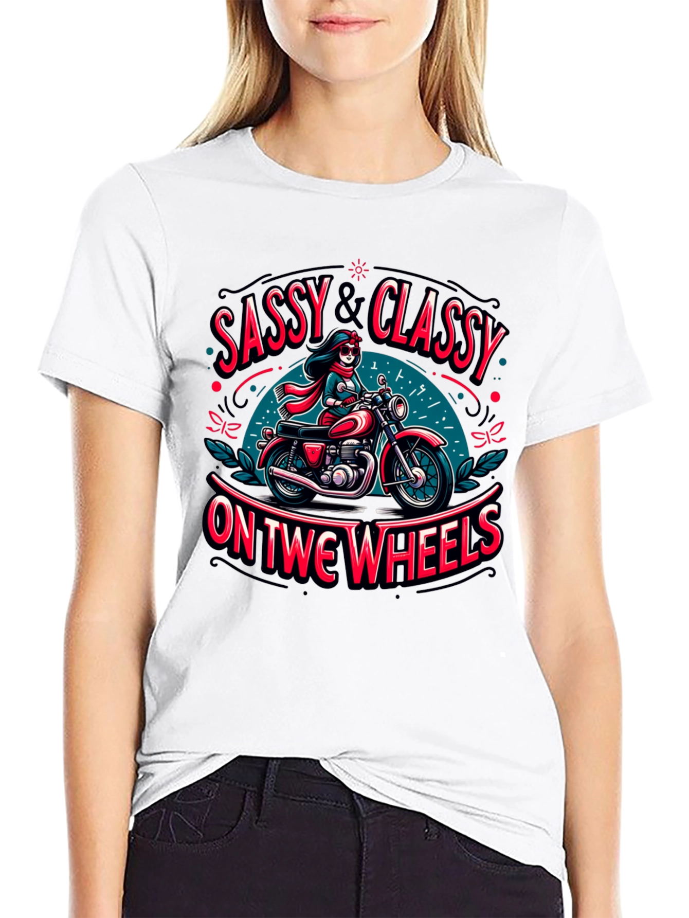 Sassy & Classy Motorcycle Graphic Tee