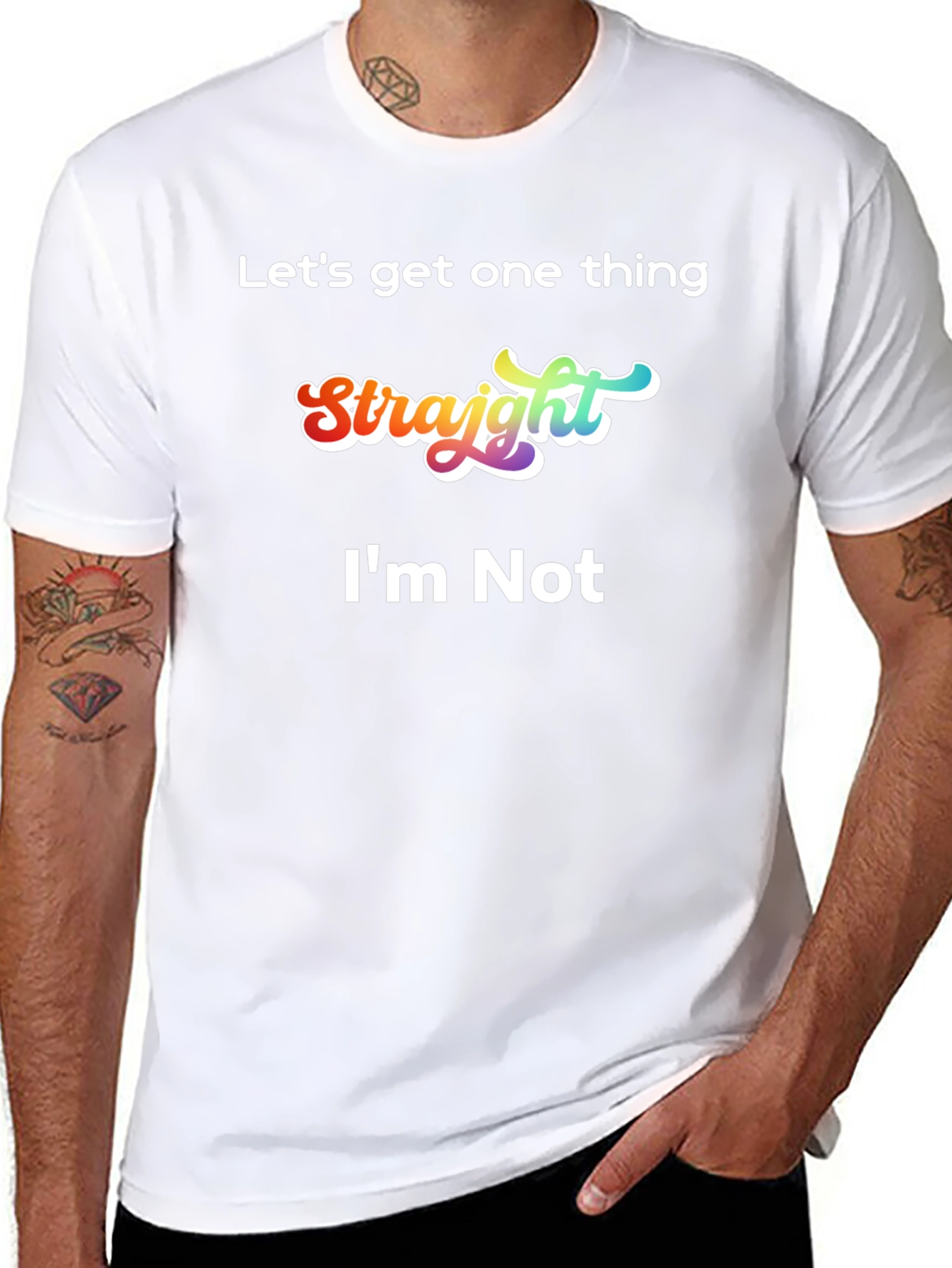 Funny Pride T-Shirt - Lets Get One Thing Straight
