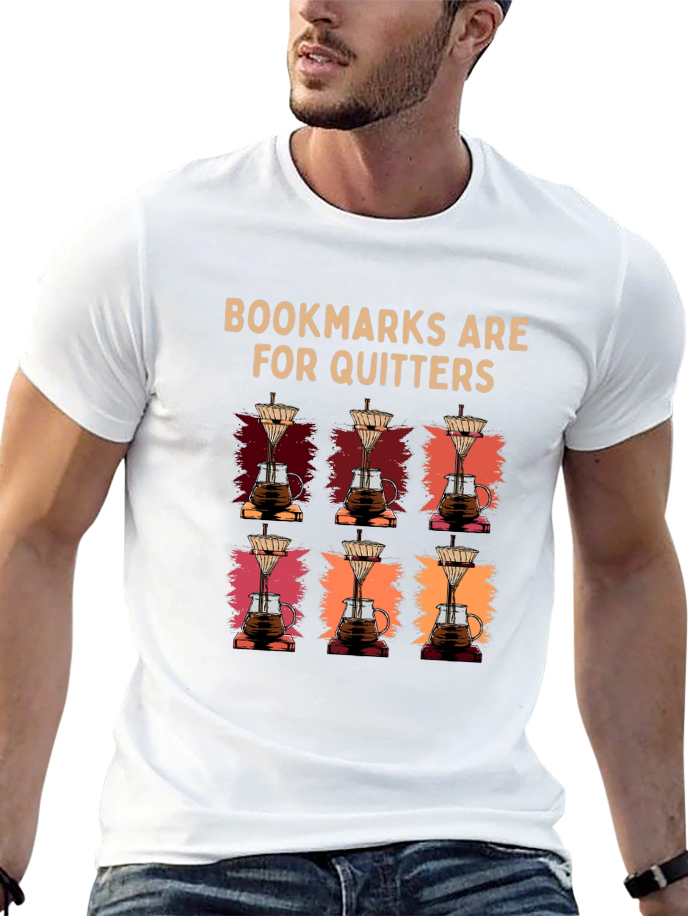 Bookmarks Are For Quitters Coffee T-Shirt