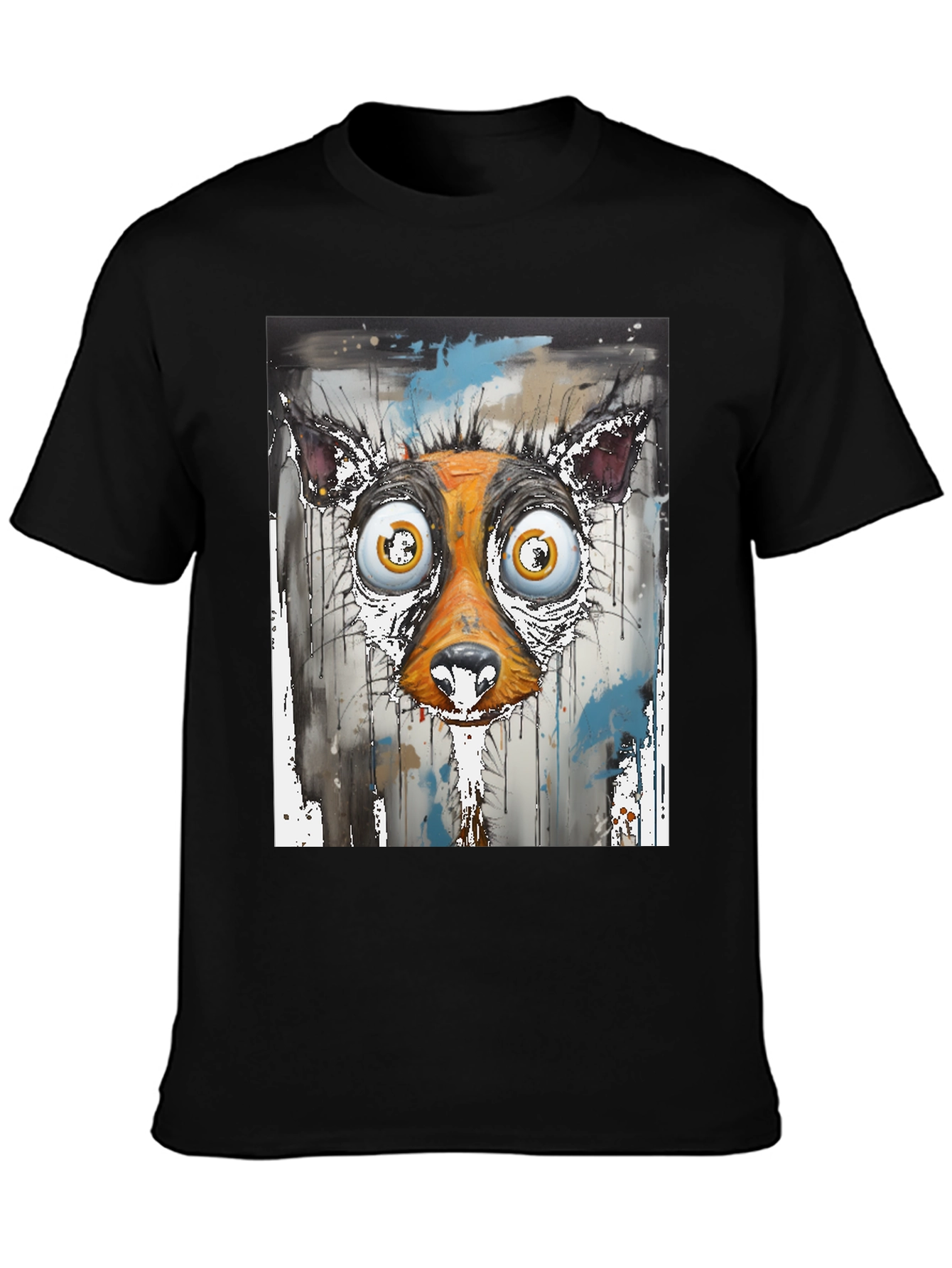Abstract Dog Face Graphic Tee
